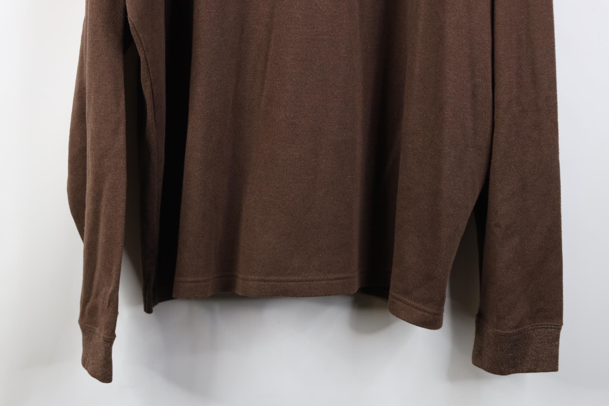 Vintage Vintage 90s Streetwear Collared Long Sleeve Rugby Polo Brown Size US XXL / EU 58 / 5 - 3 Thumbnail
