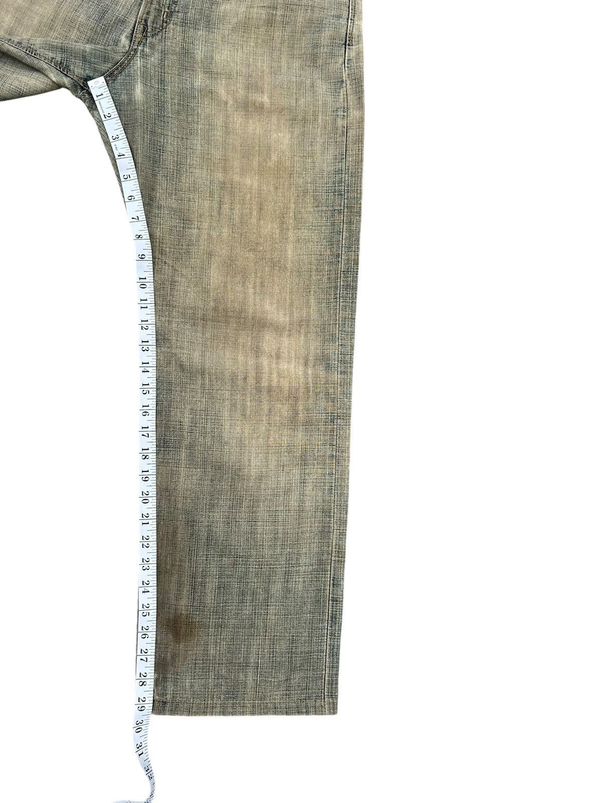 Kapital Vintage Edwin 505ZX Selvedge Sunfaded Rusty Dirty Denim Jean Size US 34 / EU 50 - 25 Thumbnail