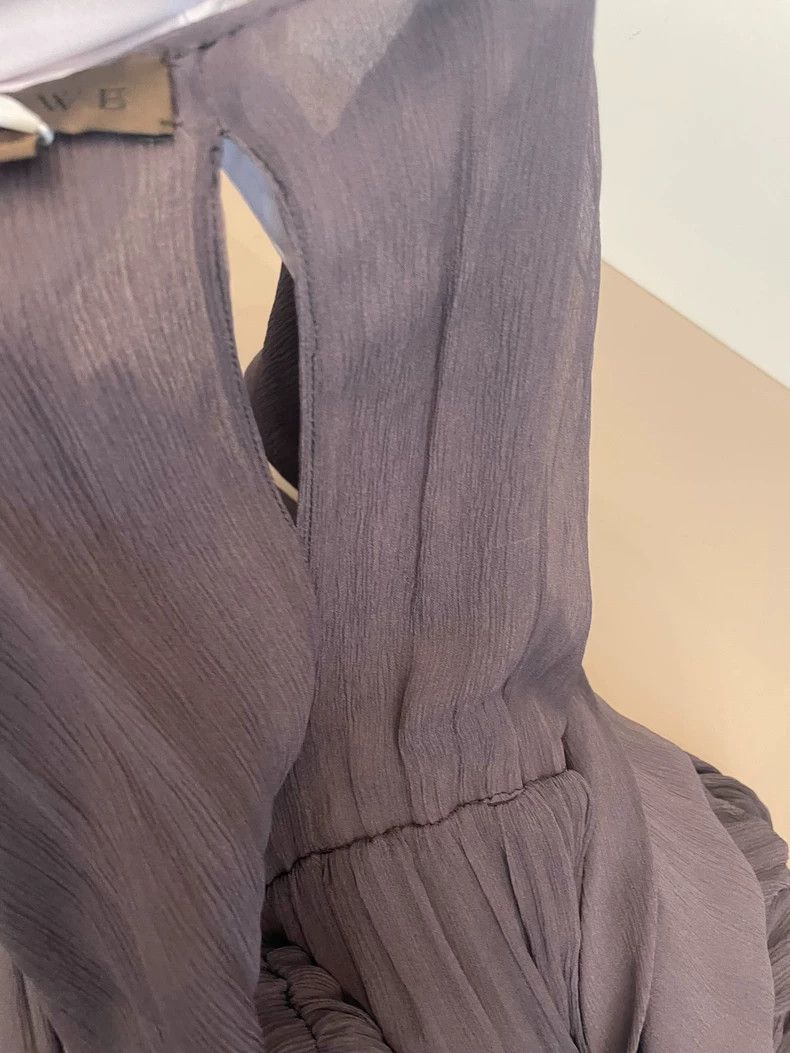 Loewe LOEWE Dark grey silk dress Size XS / US 0-2 / IT 36-38 - 7 Thumbnail