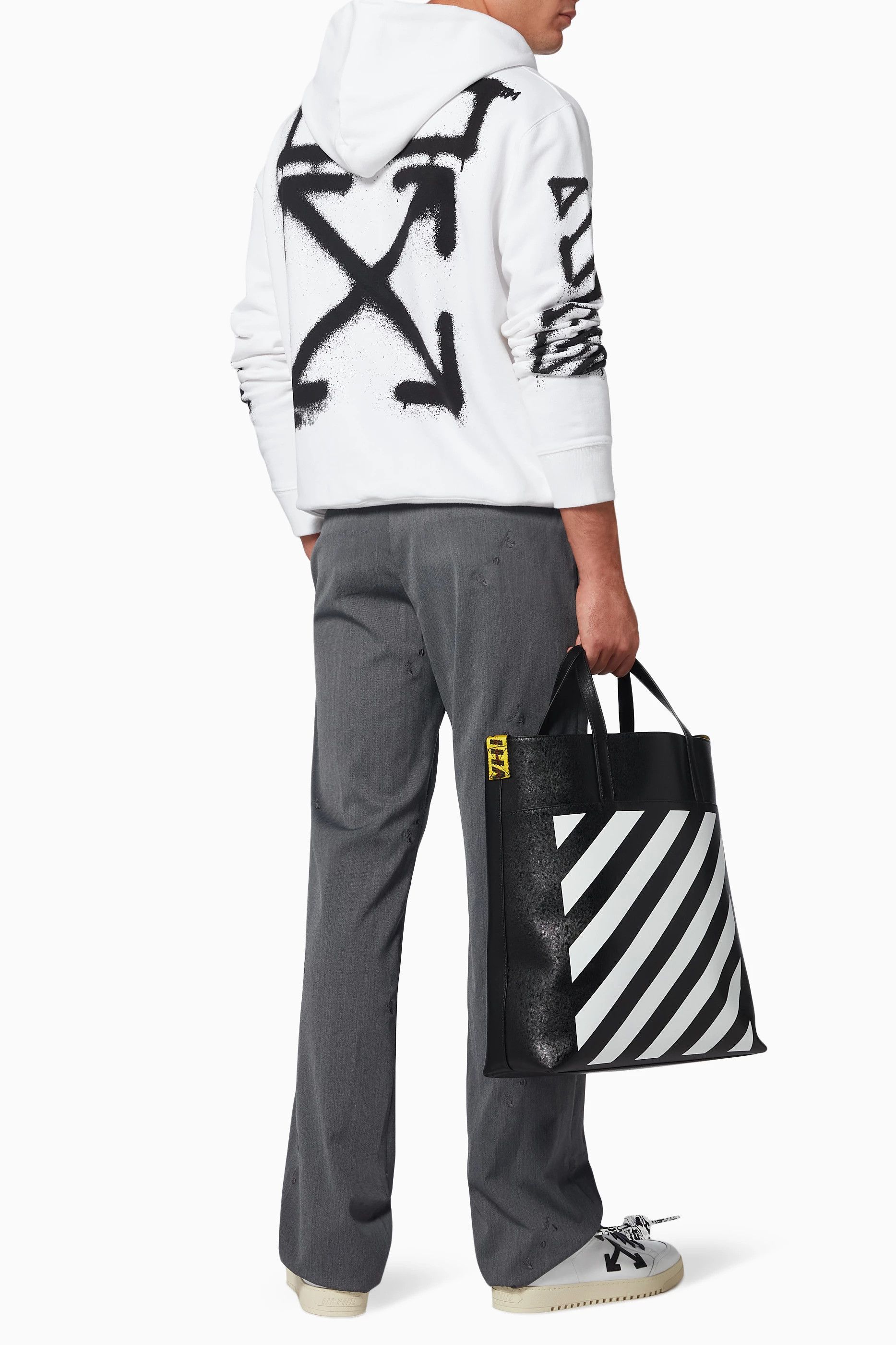 Off-White White Spray Marker Arrows Hoodie Size US M / EU 48-50 / 2 - 5 Thumbnail