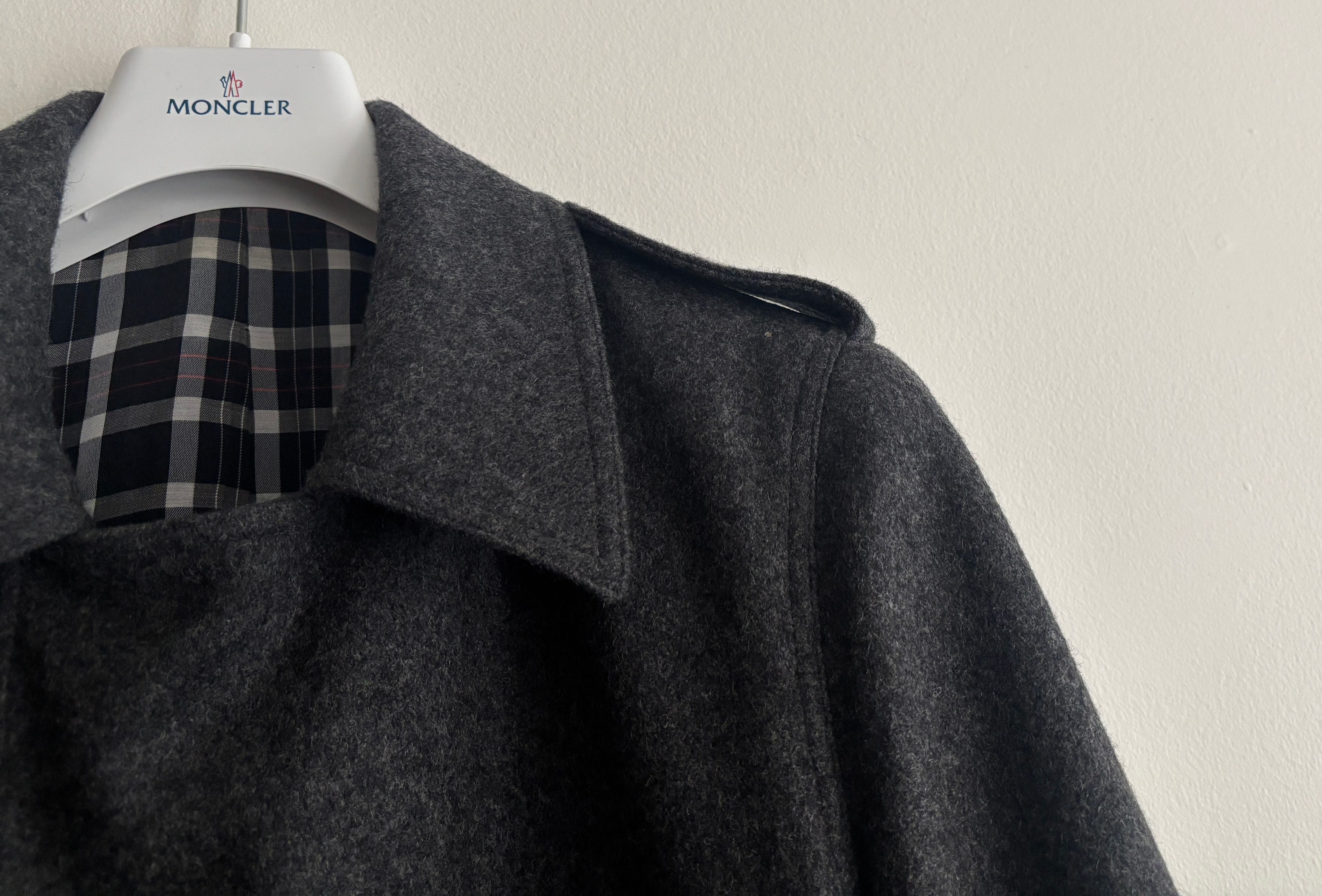 agnes b. Grey Wool Zip Pea Coat Rider's Jacket Small - Medium Size US M / EU 48-50 / 2 - 7 Thumbnail