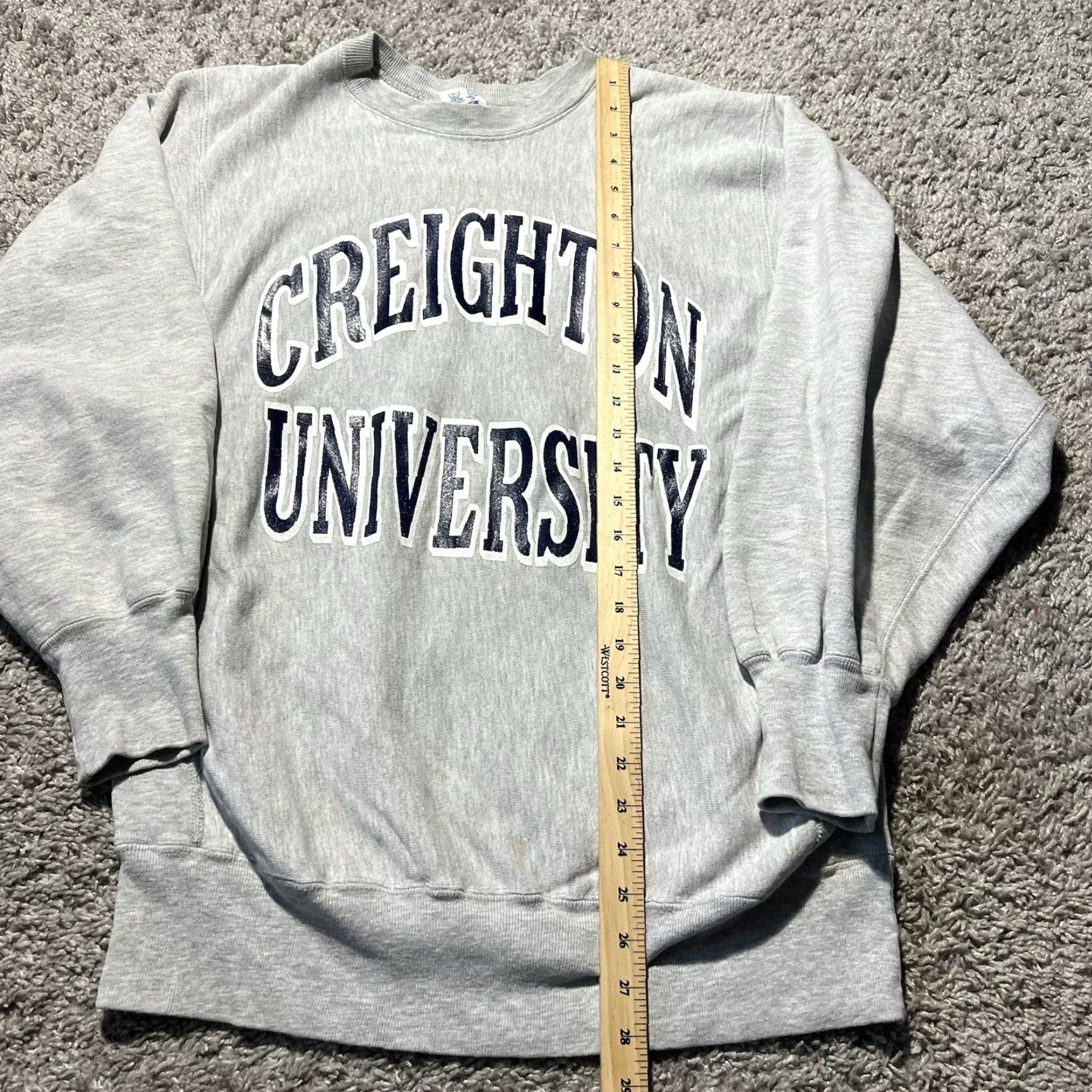 VINTAGE Champion Reverse Weave Sweatshirt Shirt Men XL Gray 1990s