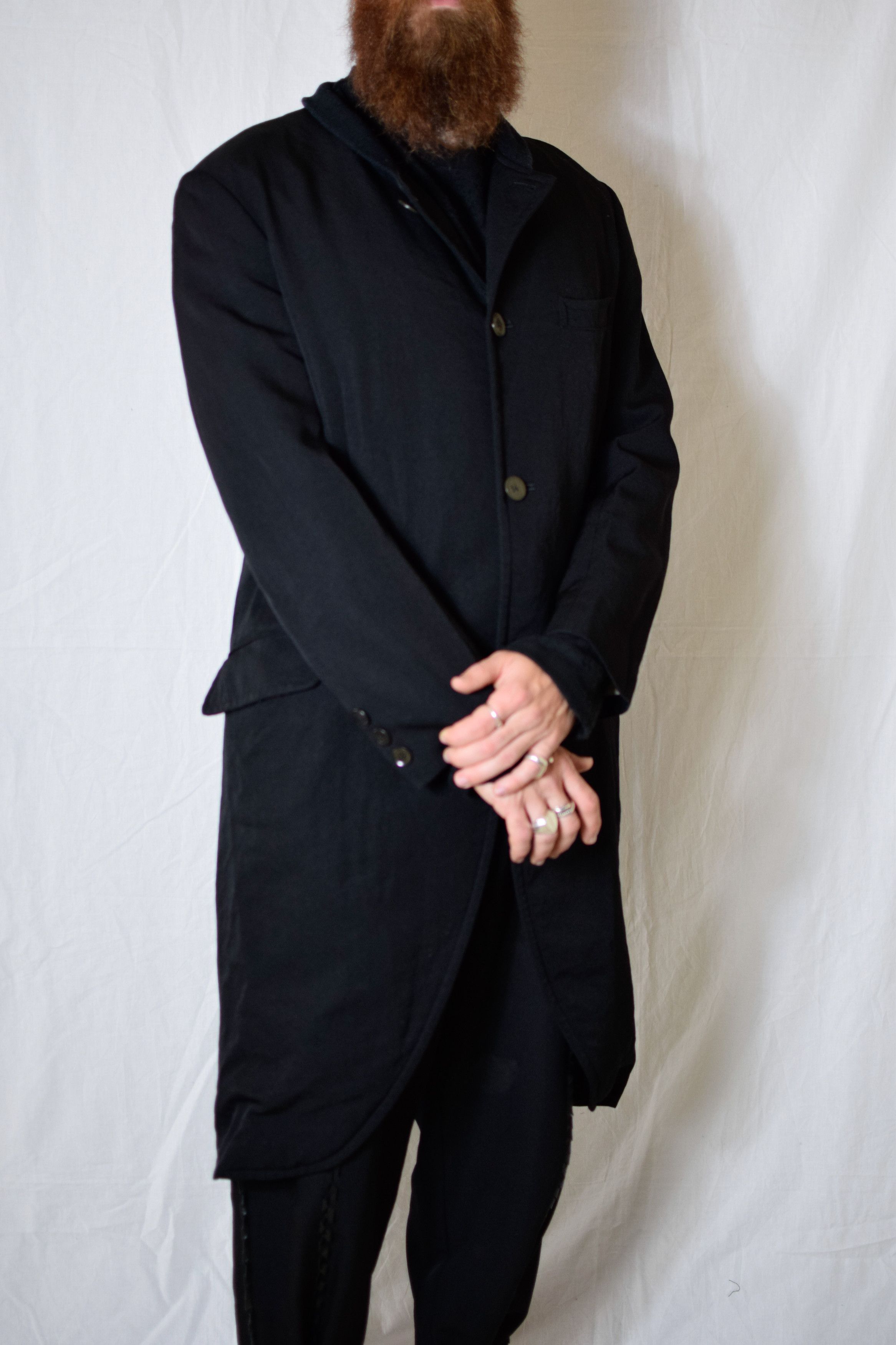 Yohji Yamamoto YYPH AW07 Knit-Collar Coat - HX-J24-102 Size US L / EU 52-54 / 3 - 1 Thumbnail