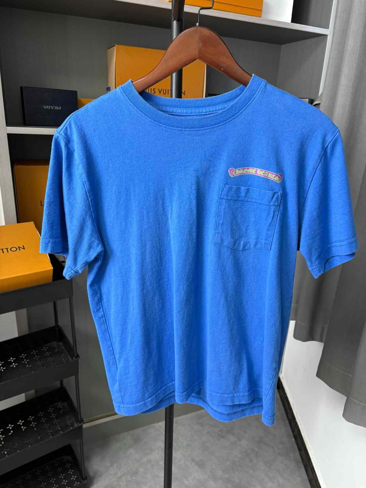 Chrome Hearts Chrome Hearts Blue T-Shirt S Men Size US S / EU 44-46 / 1 - 1 Thumbnail