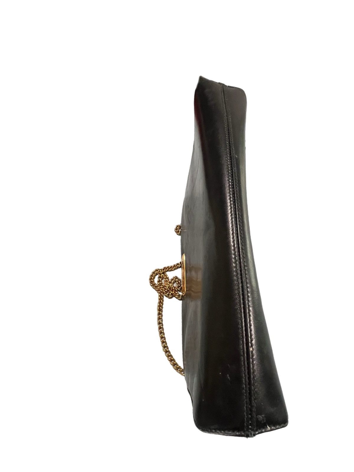 Salvatore Ferragamo Salvatore Ferragamo Gancini Black Leather Chain Shoulder Bag Size ONE SIZE - 7 Thumbnail