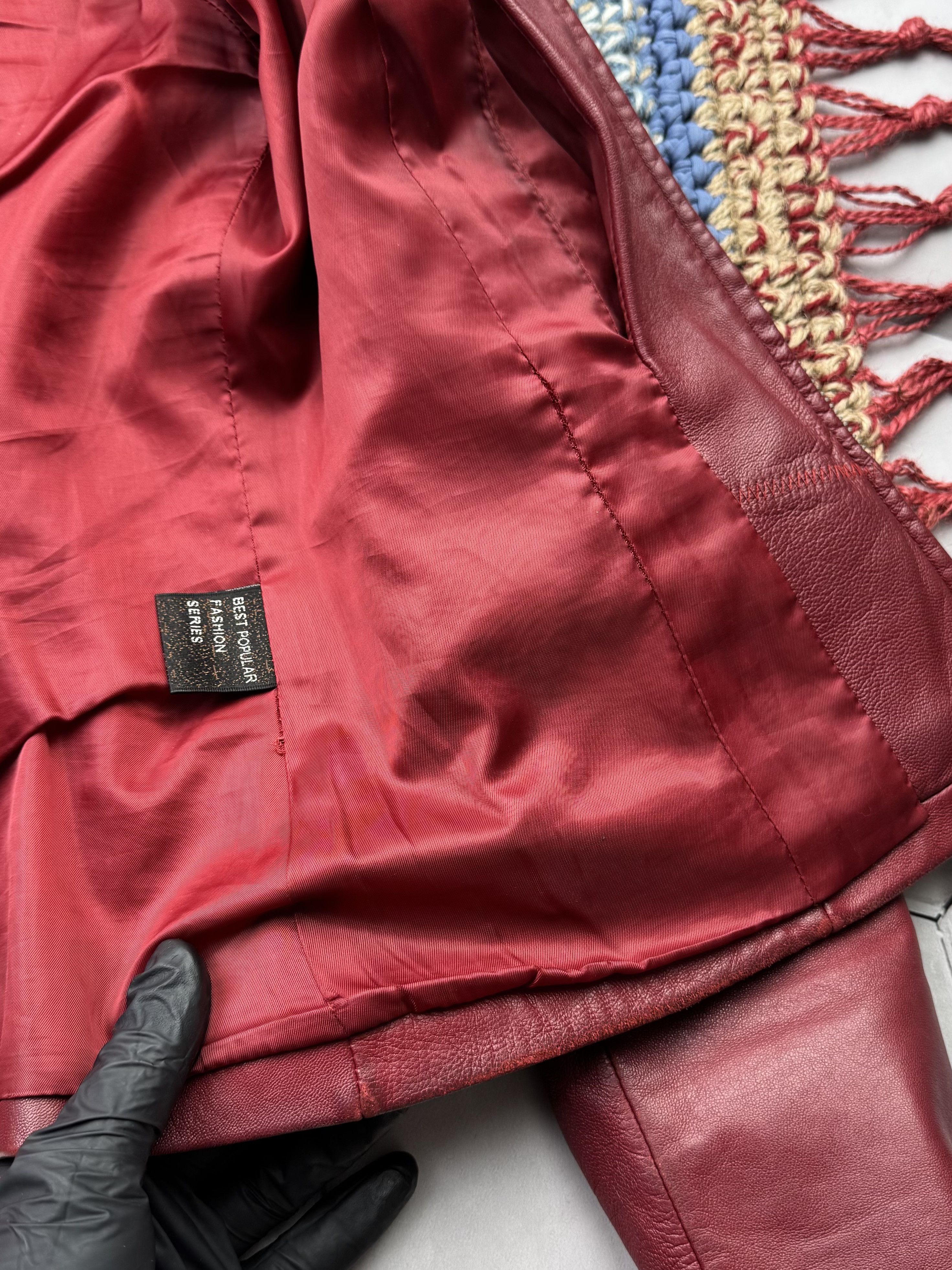 Vintage Vintage Cropped Leather Jacket Size S / US 4 / IT 40 - 10 Thumbnail