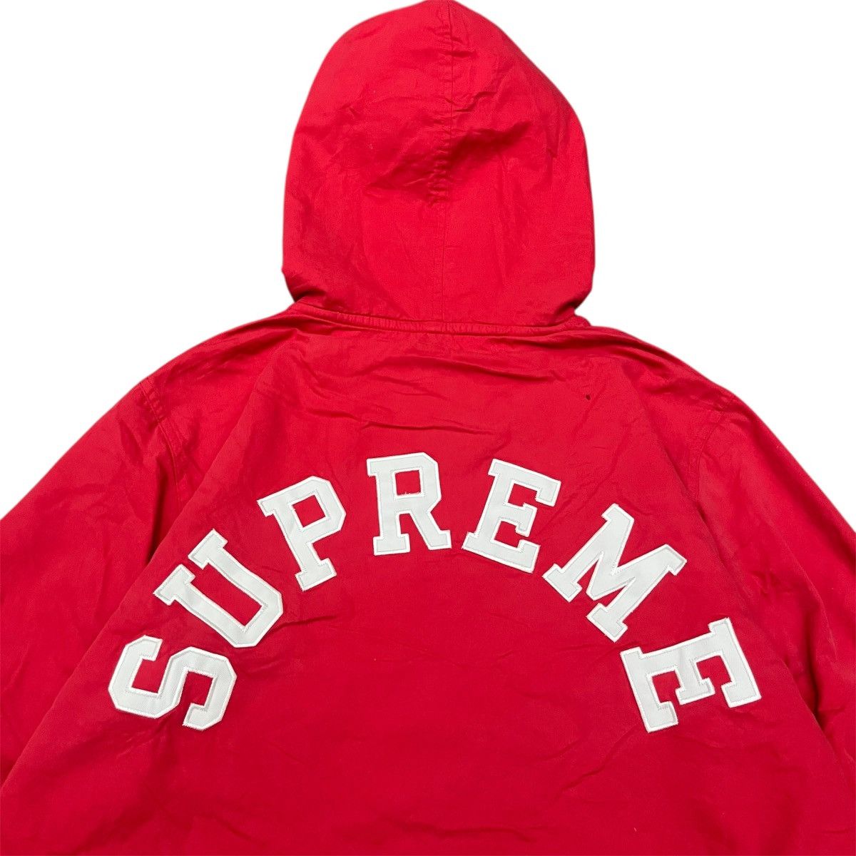 Champion × Supreme SS16 Supreme x Champion Windbreaker Hooded Red Size US S / EU 44-46 / 1 - 9 Thumbnail