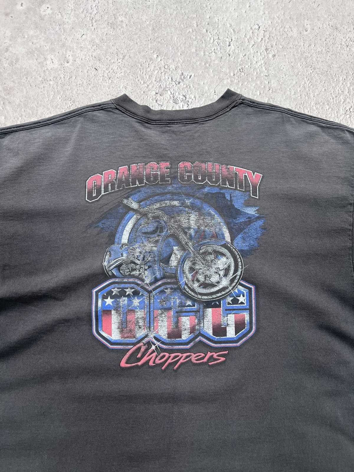 Vintage Sun faded Y2K Orange County Choppers Tee Boxy Fit Skater Size US XL / EU 56 / 4 - 10 Thumbnail