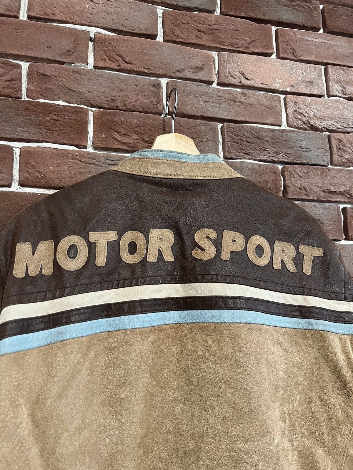 Vintage Genuine Leather Vintage Brown Racing Moto Hype Jacket Speed Size US L / EU 52-54 / 3 - 6 Thumbnail