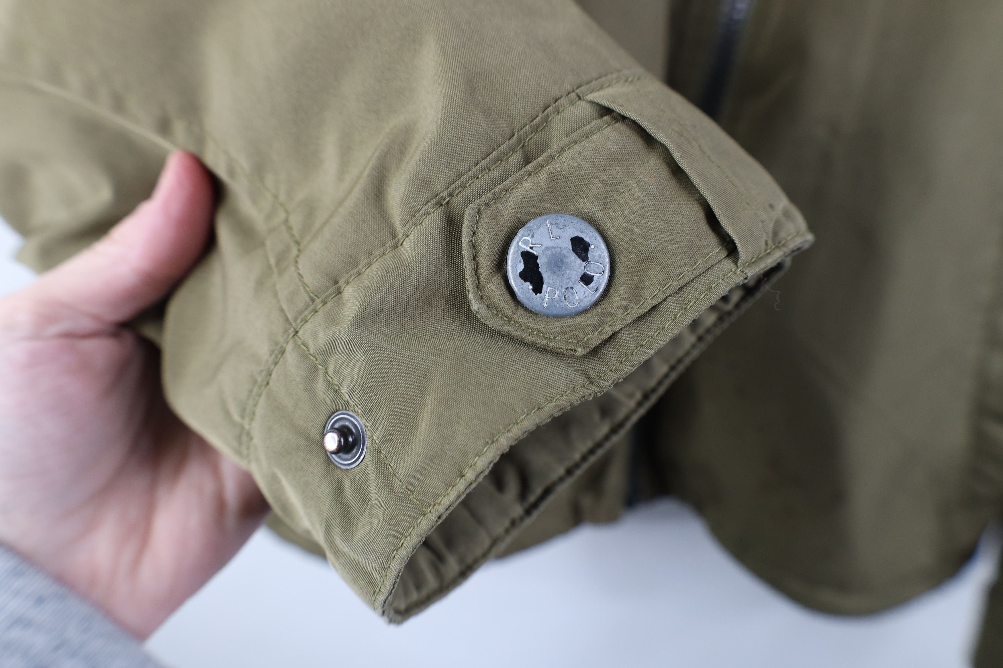 Ralph Lauren Vintage 90s Ralph Lauren Fleece Lined Hooded Bomber Jacket Size US M / EU 48-50 / 2 - 8 Thumbnail
