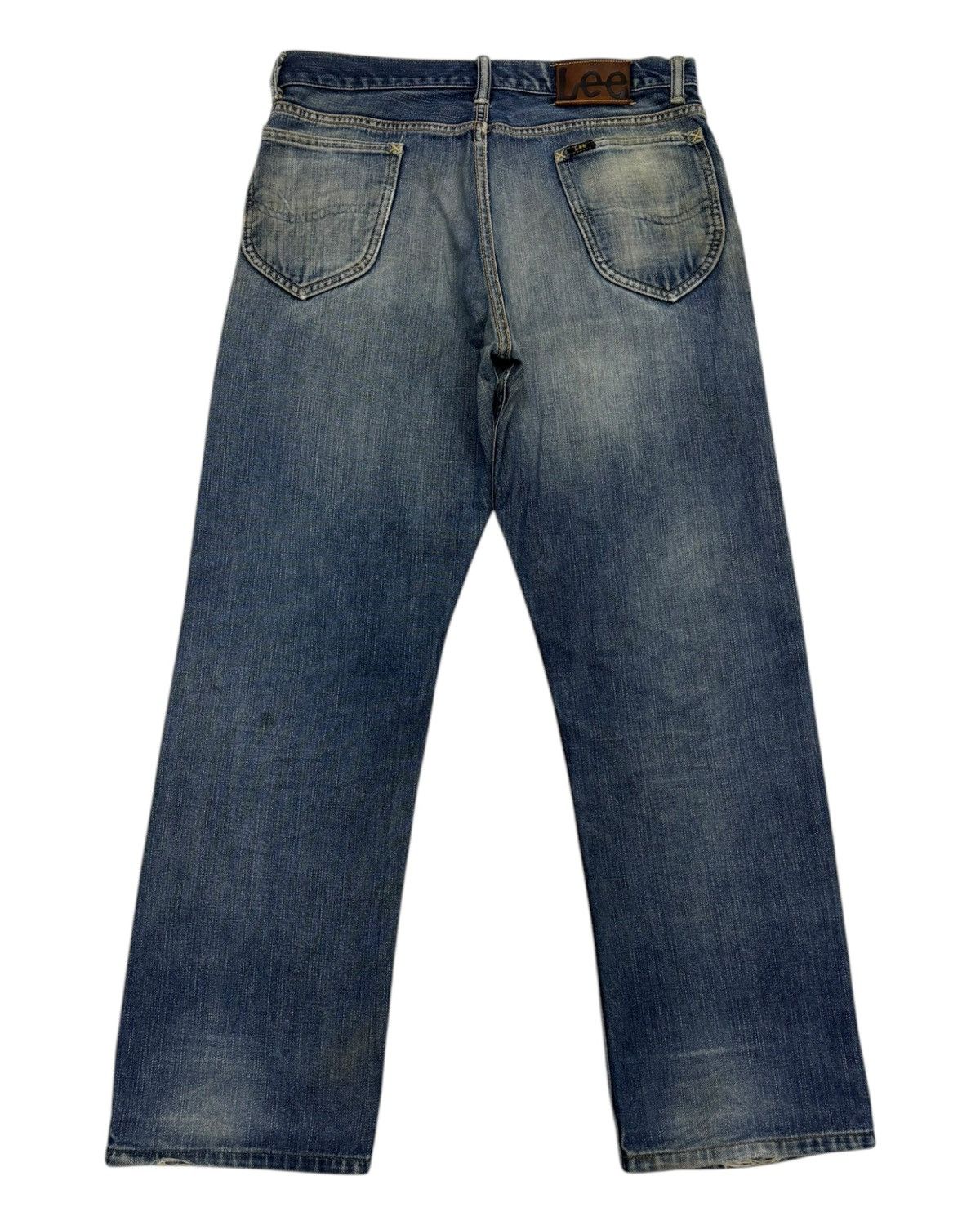 Lee 🔥VINTAGE LEE RIDERS HALF SELVEDGE DISTRESSED DENIM BAGGY Size US 33 - 6 Thumbnail