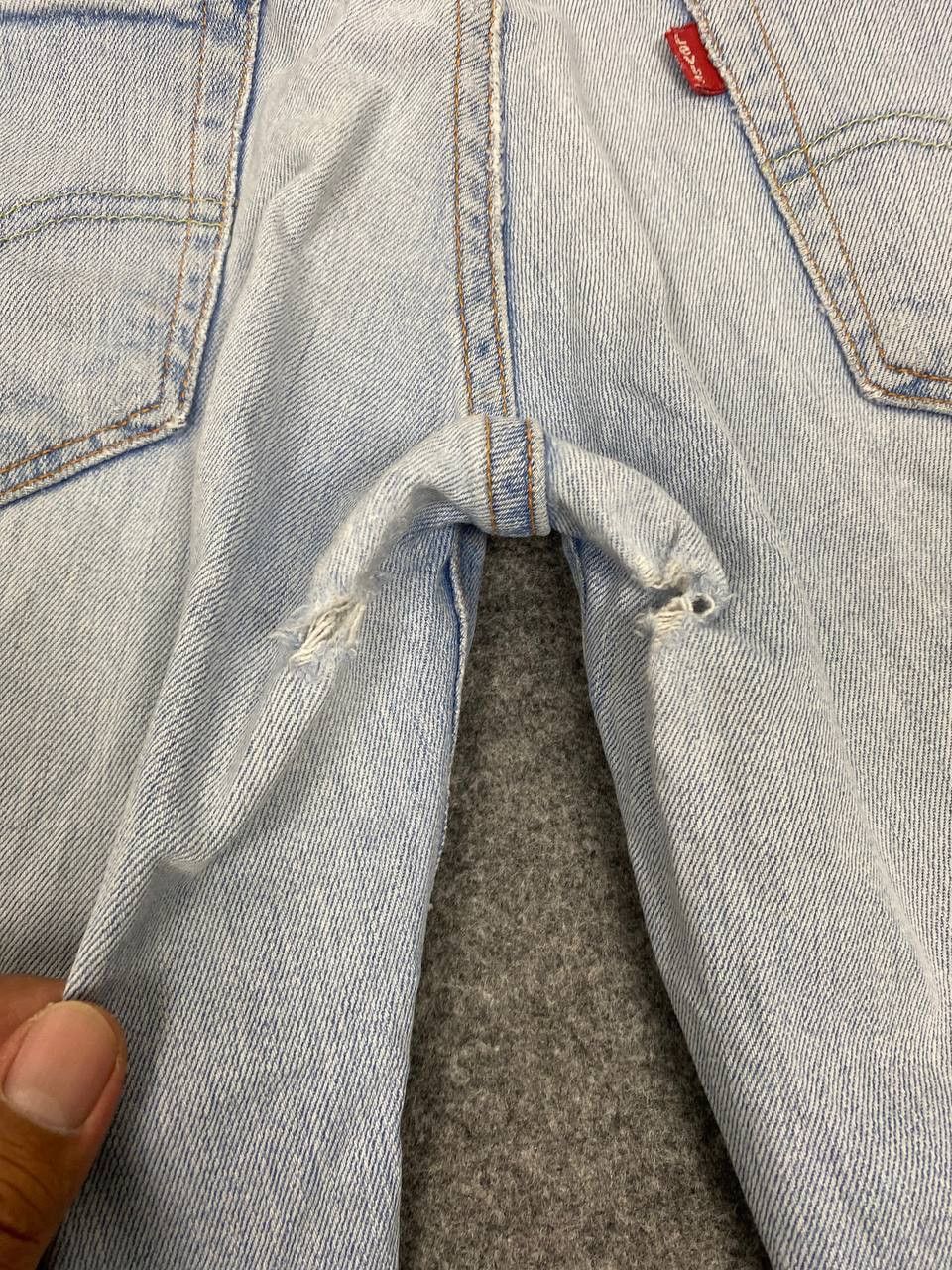 Levi's levis skinny lightwash distressed denim Size US 32 / EU 48 - 4 Thumbnail