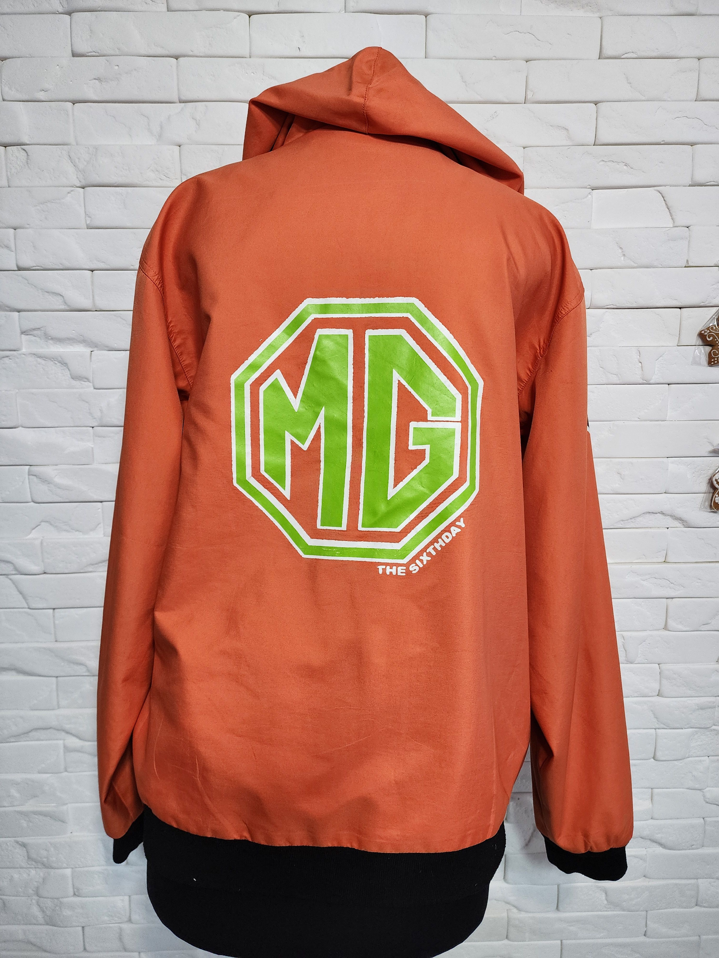 Other Men's Orange Zip-Up Hoodie: Warm Hooded Jacket Size US L / EU 52-54 / 3 - 4 Thumbnail