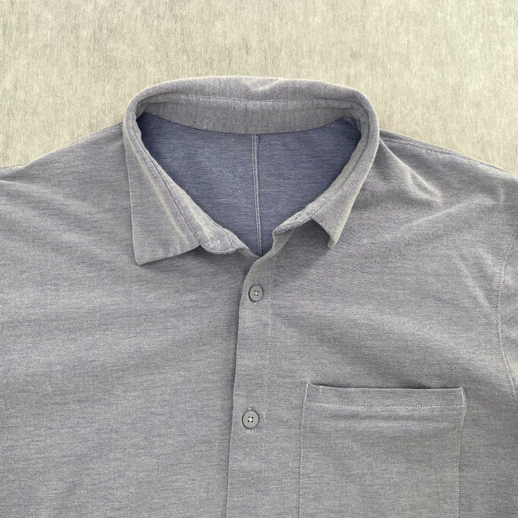 Lululemon Lululemon Men’s Shirt Long Sleeve Button-Up Purple Commission Classic Preowned Casual Business Size US S / EU 44-46 / 1 - 2 Thumbnail