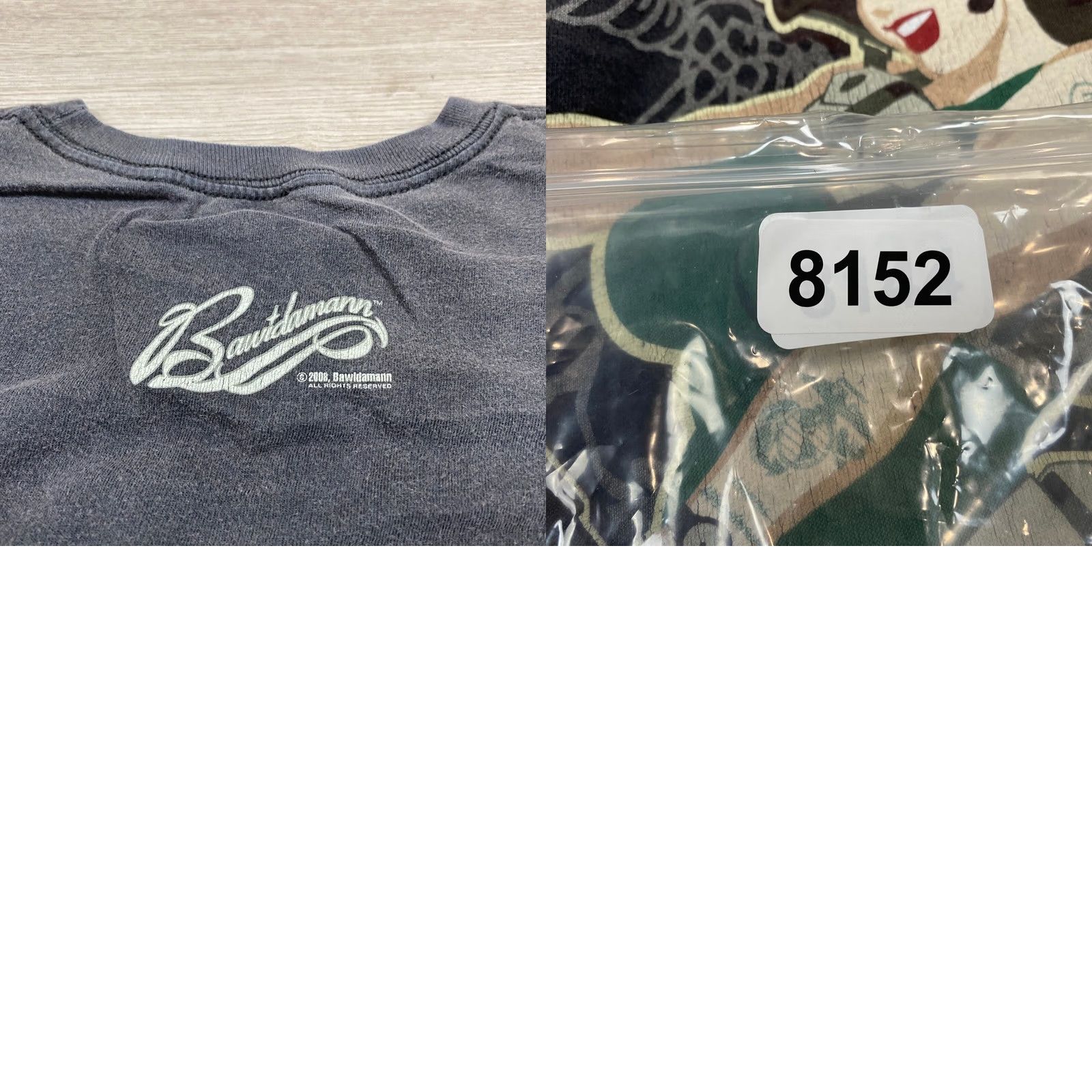 Vintage Bawidamann Army Pinup Girl Military T Shirt 2XL Y2K Mens 2008 Size US XXL / EU 58 / 5 - 8 Thumbnail