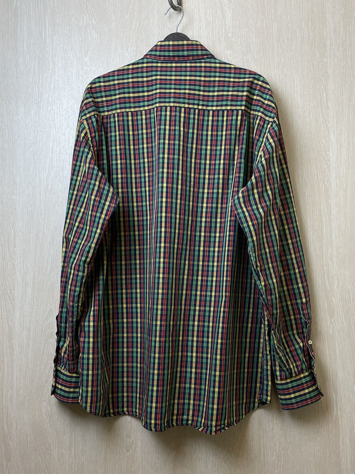 Paul & Shark × Vintage Paul & Shark Luxury Cotton Plaid Shirt Made in Italy Size US L / EU 52-54 / 3 - 7 Thumbnail