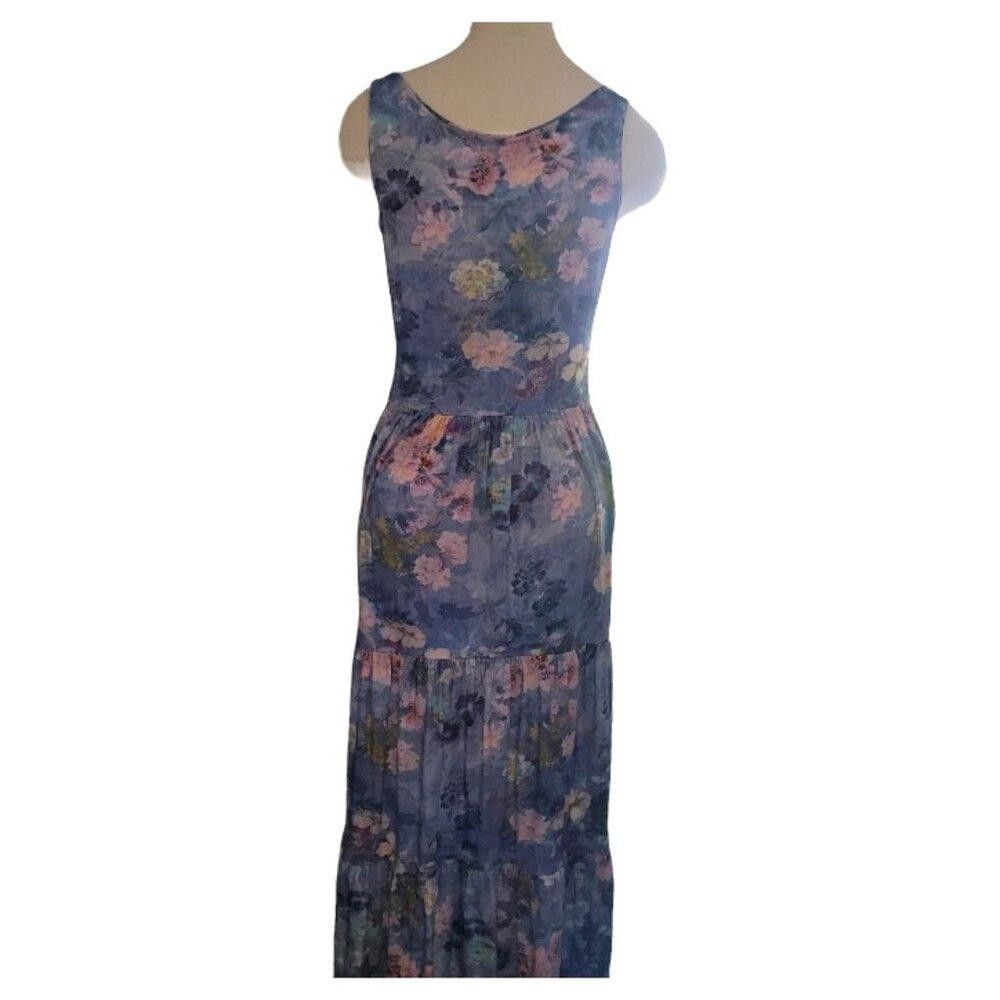 Designer CT1573 Peruvian Connection Floral Tank Maxi Dress M Size M / US 6-8 / IT 42-44 - 5 Thumbnail
