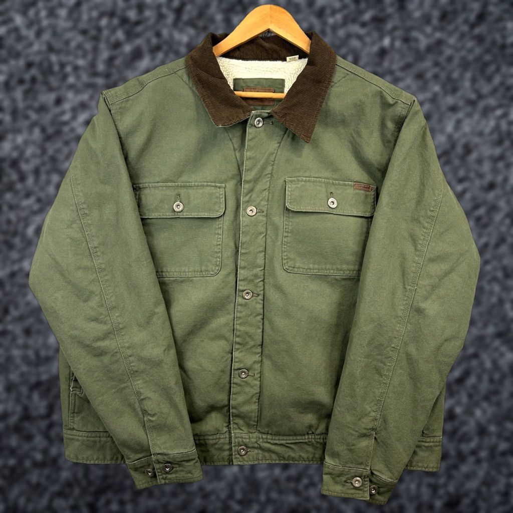 Vintage VINTAGE Woolrich Jacket Chore Detroit Style Canvas 2XL Green Mens Woolen Mills Lined Winter Casual Workwear Size US XXL / EU 58 / 5 - 1 Thumbnail