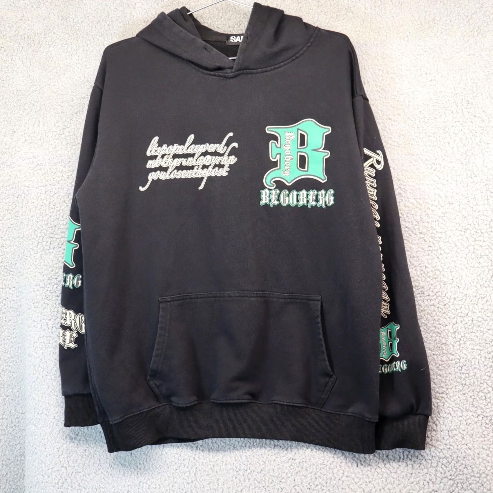 Wasted Paris Wasted Paris Hoodie M Black Pullover Drawstring Logo Men Size US M / EU 48-50 / 2 - 3 Thumbnail