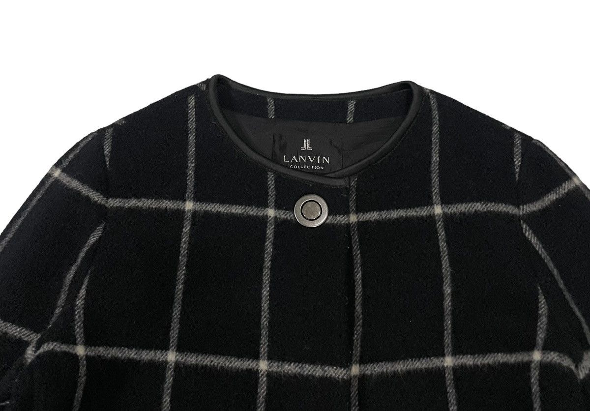 Lanvin Vintage Lanvin Collection Wool Tartan Long Jacket Size M / US 6-8 / IT 42-44 - 6 Thumbnail