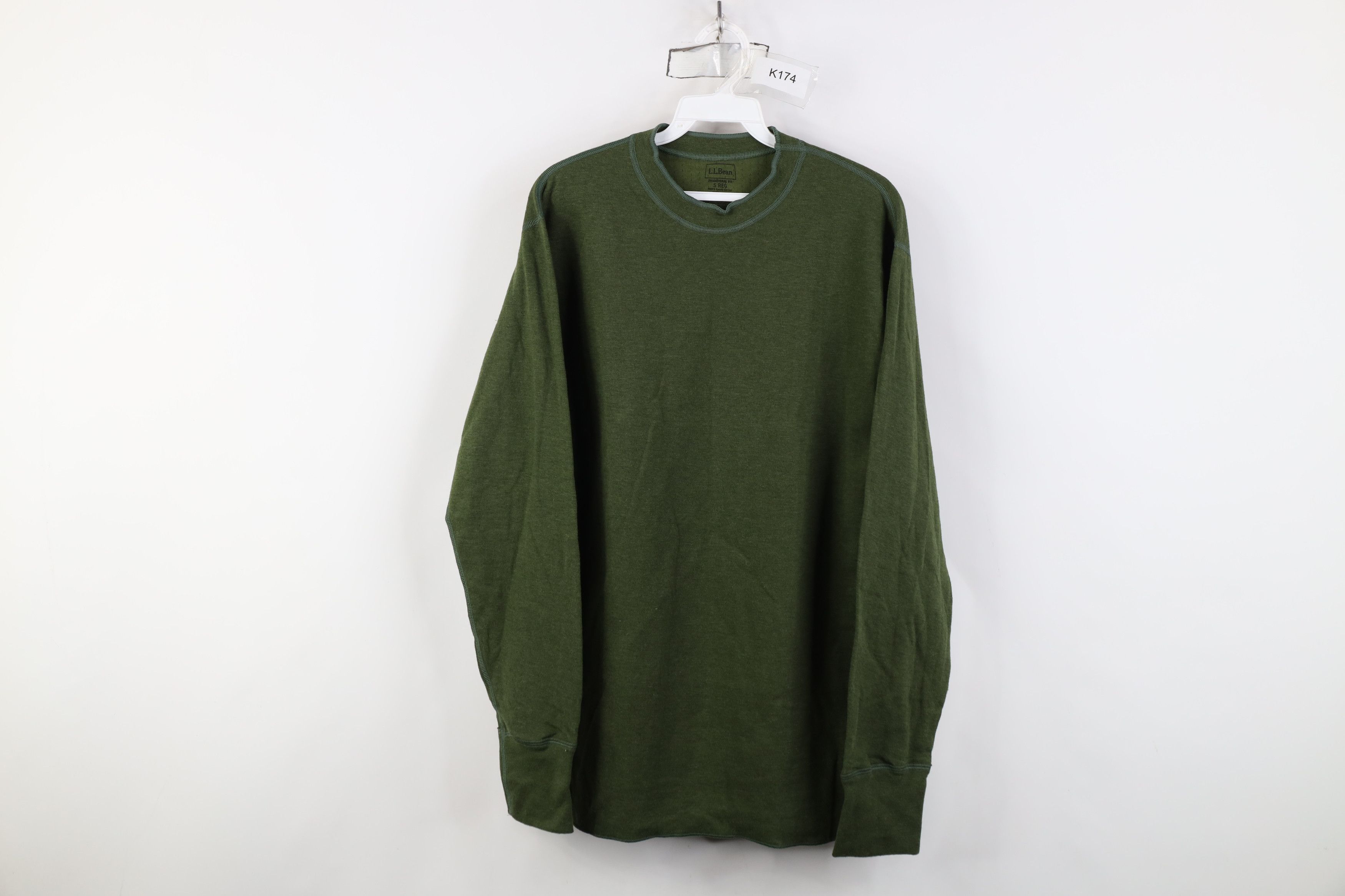 L.L. Bean Vintage LL Bean Wool Blend Rivers Driver Long Sleeve T-Shirt Size US S / EU 44-46 / 1 - 1 Thumbnail
