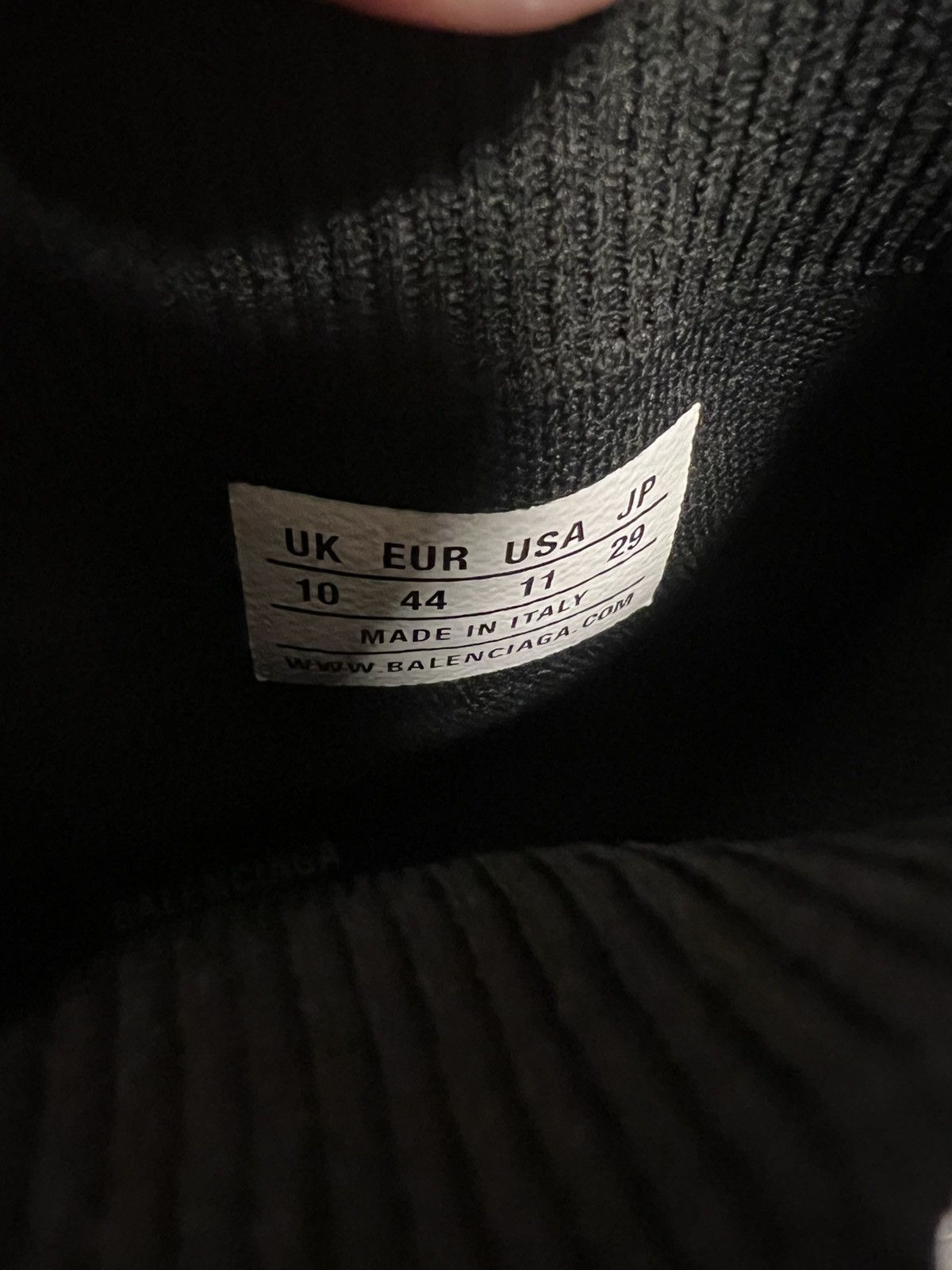 Balenciaga Balenciaga Black 3XL Sock Sneakers Size US 11 / EU 44 - 8 Thumbnail