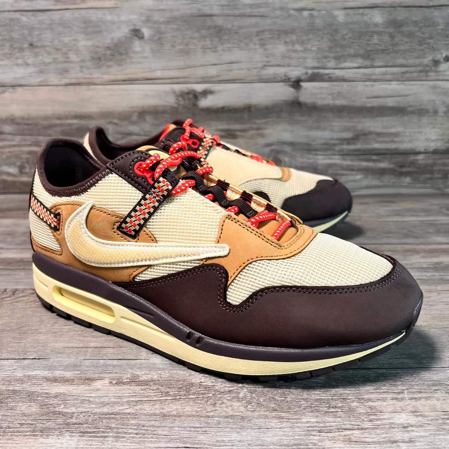 Nike Nike Air Max 1 x Travis Scott Reverse Swoosh Mocha 43 99 new Size US 9.5 / EU 42-43 - 2 Thumbnail