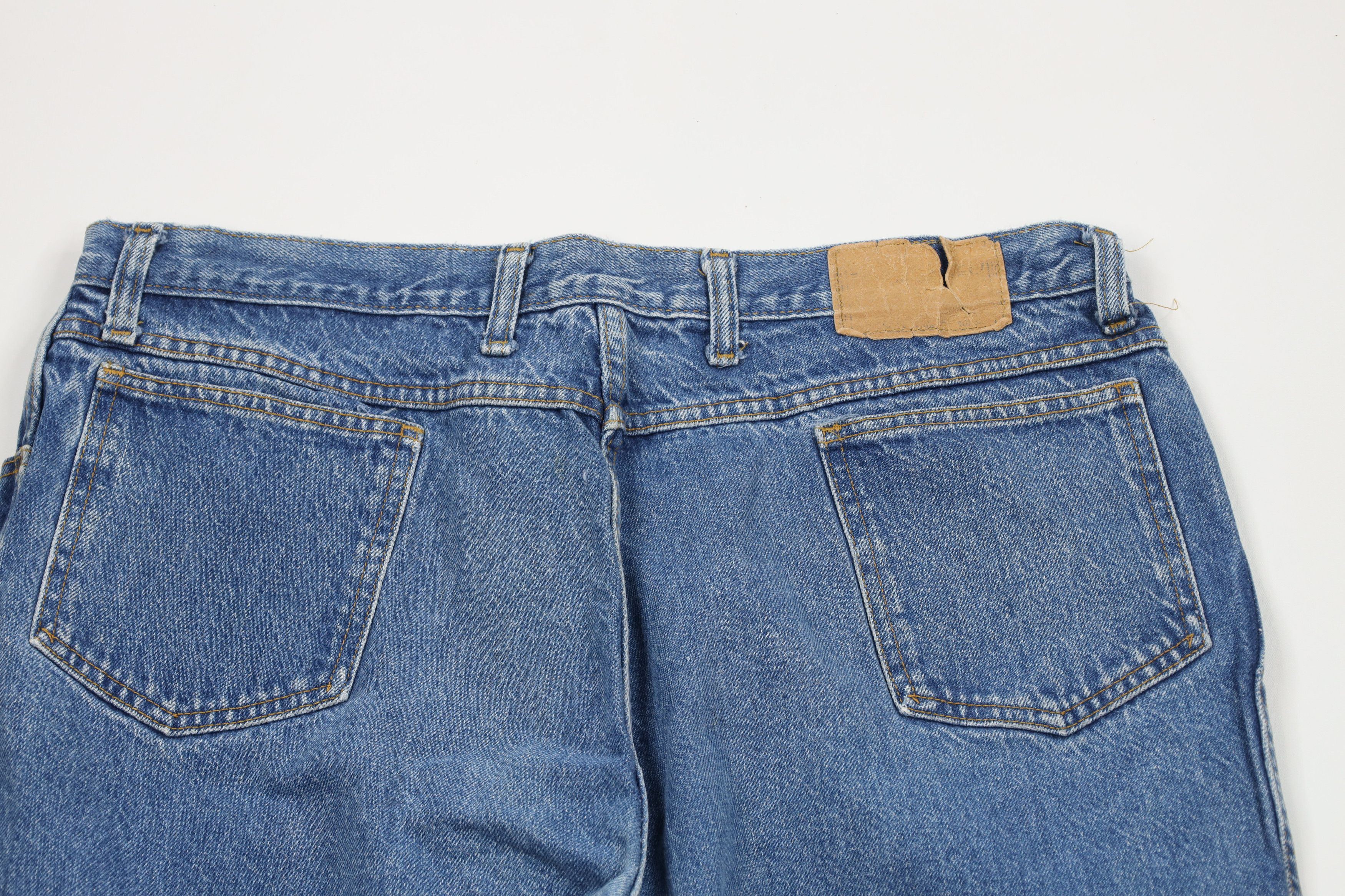Vintage Vintage 90s Streetwear Flared Wide Leg Denim Jeans Blue USA Size US 38 / EU 54 - 10 Thumbnail