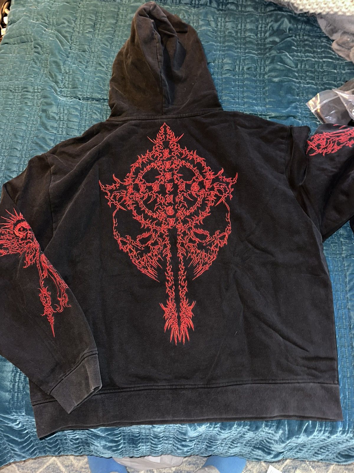 Revenge Renaissance Embroidered Hoodie Size US L / EU 52-54 / 3 - 2 Thumbnail