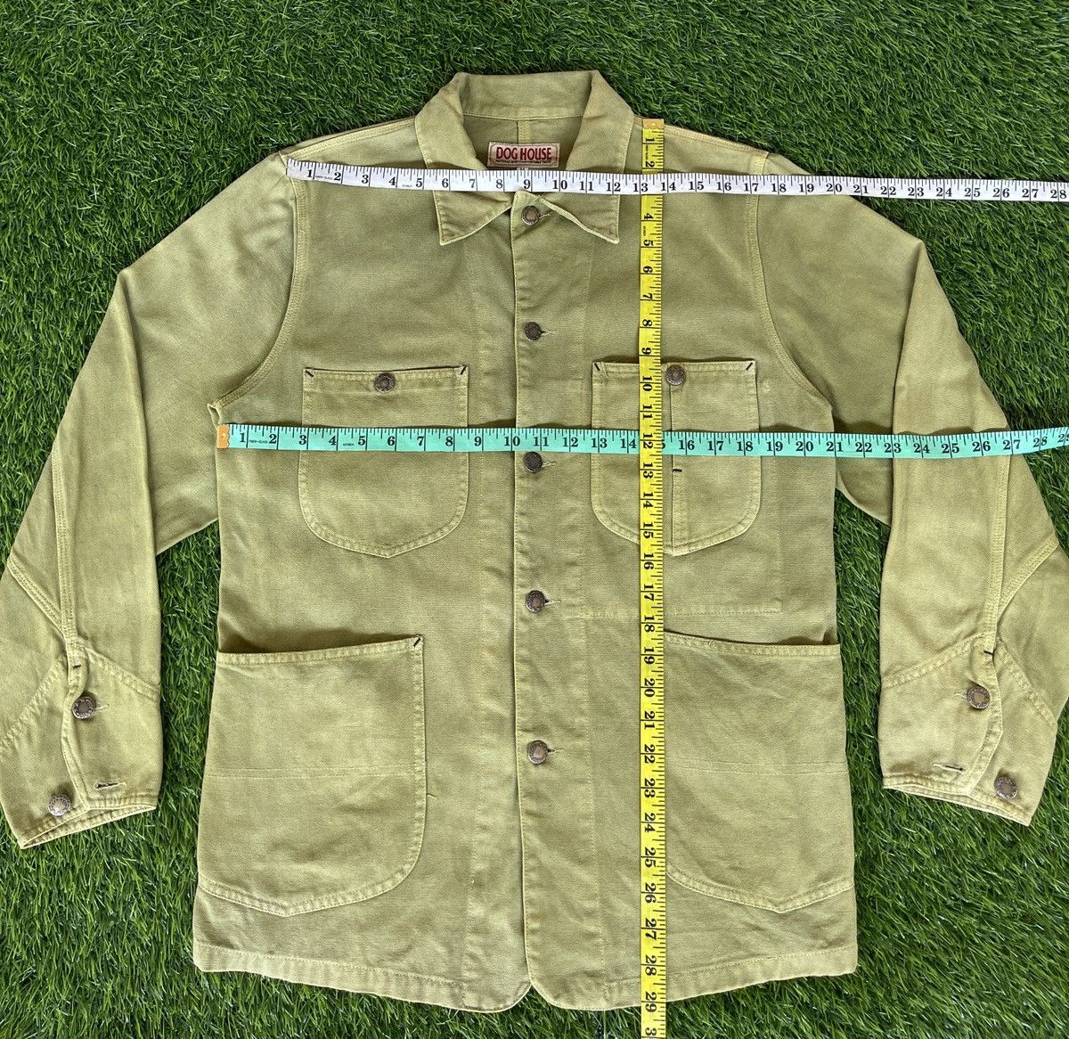 Le Grande Bleu (L.G.B.) Vintage 90s Faded Green Army🔥DOGHOUSE🔥Military Parka Jacket Size US M / EU 48-50 / 2 - 3 Thumbnail