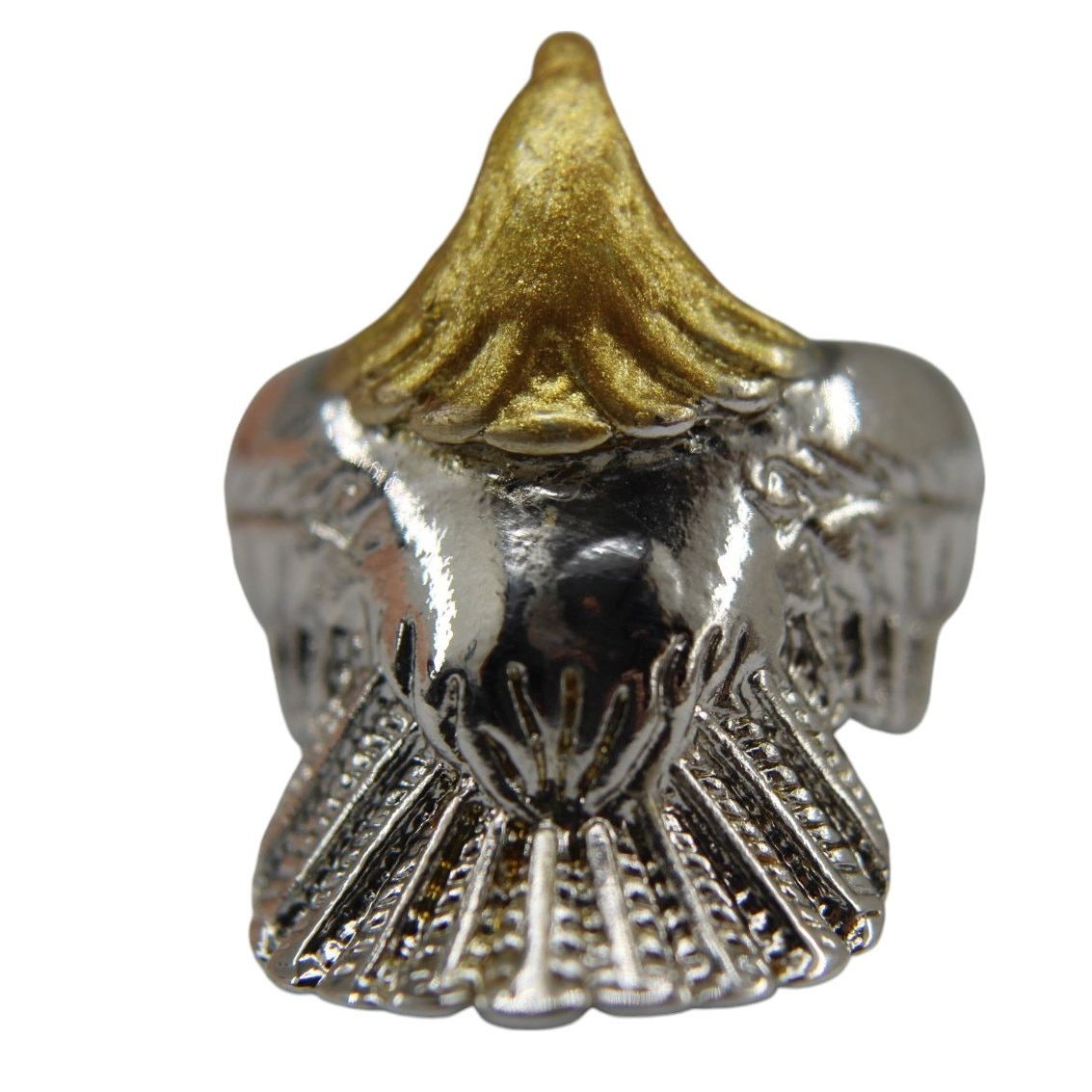 Other Silvertone & Goldtone Modernistic Eagle Unisex Ring •Size. 9 Size ONE SIZE - 3 Thumbnail