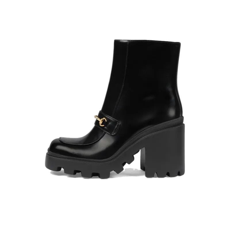 Gucci o1s1wg110125 Boots With Horsebit in Black Size US 6.5 / IT 36.5 - 1 Thumbnail