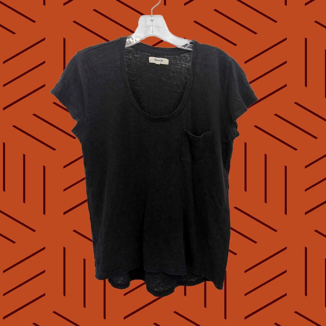 Madewell Madewell Black T-shirt Size Medium, Pre-Owned, Regular Fit Size M / US 6-8 / IT 42-44 - 1 Thumbnail