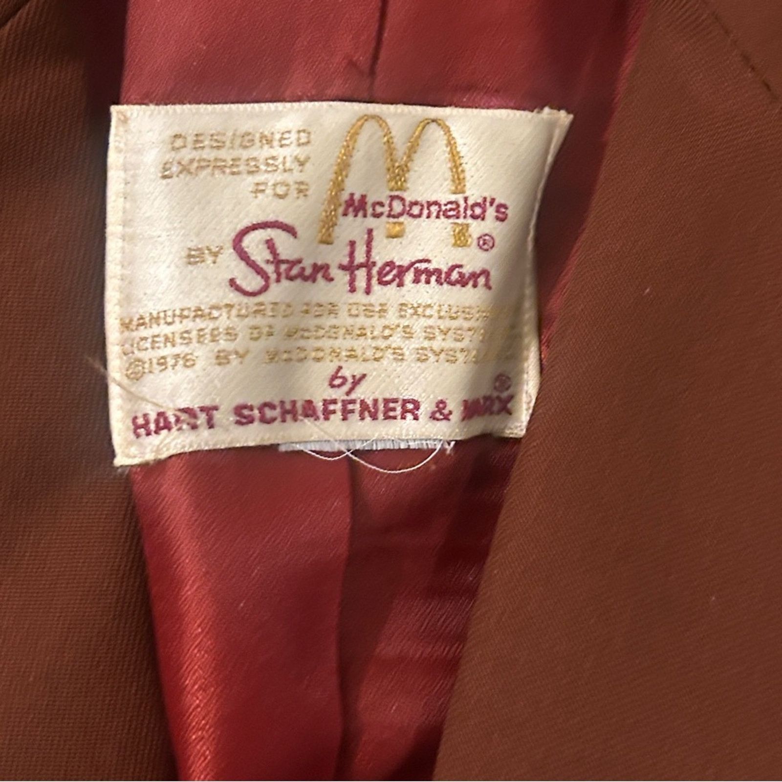Vintage 70s Vintage McDonald’s Manager Uniform Blazer Jacket Size XS / US 0-2 / IT 36-38 - 10 Thumbnail