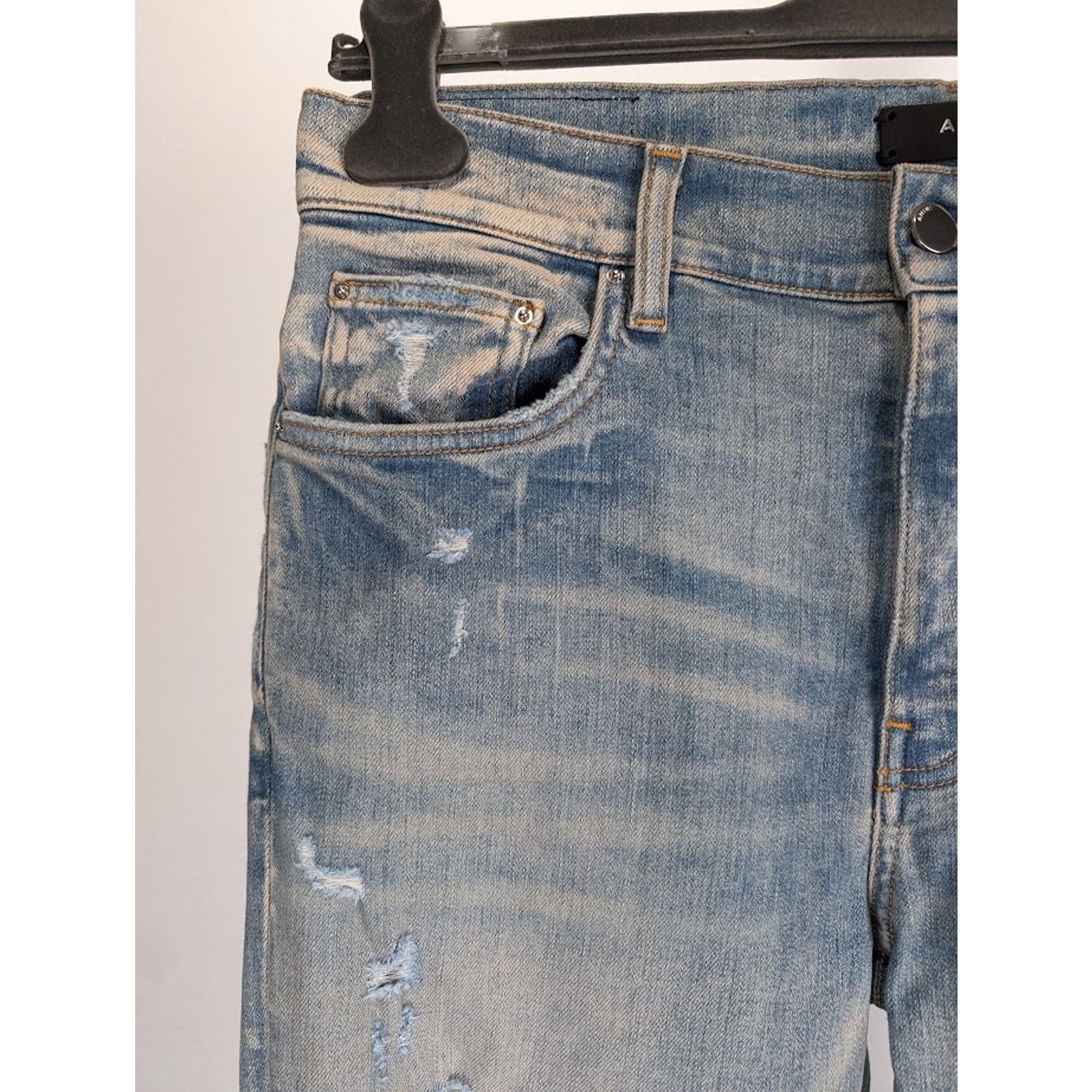 Amiri o1rshd1 Marble MX1 Jeans in Clay Indigo Size US 38 / EU 54 - 8 Thumbnail