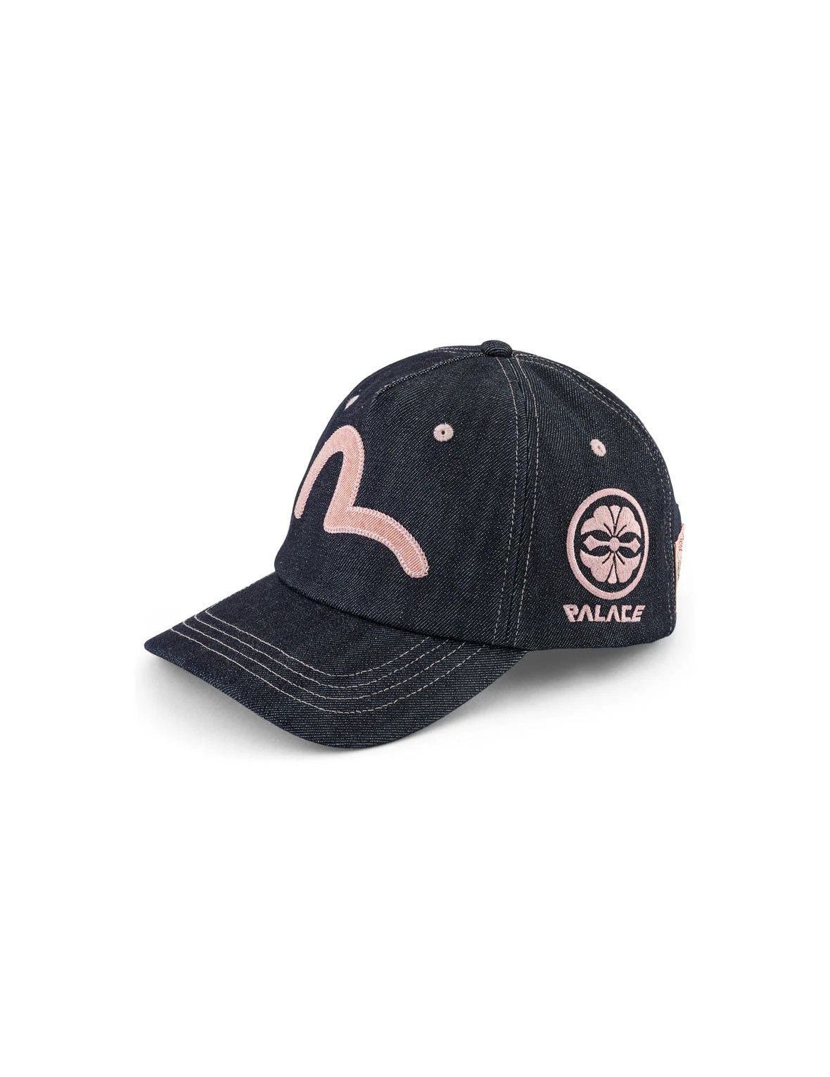 Evisu × Palace Palace x Evisu Denim Mesh Trucker Cap Stone Wash
