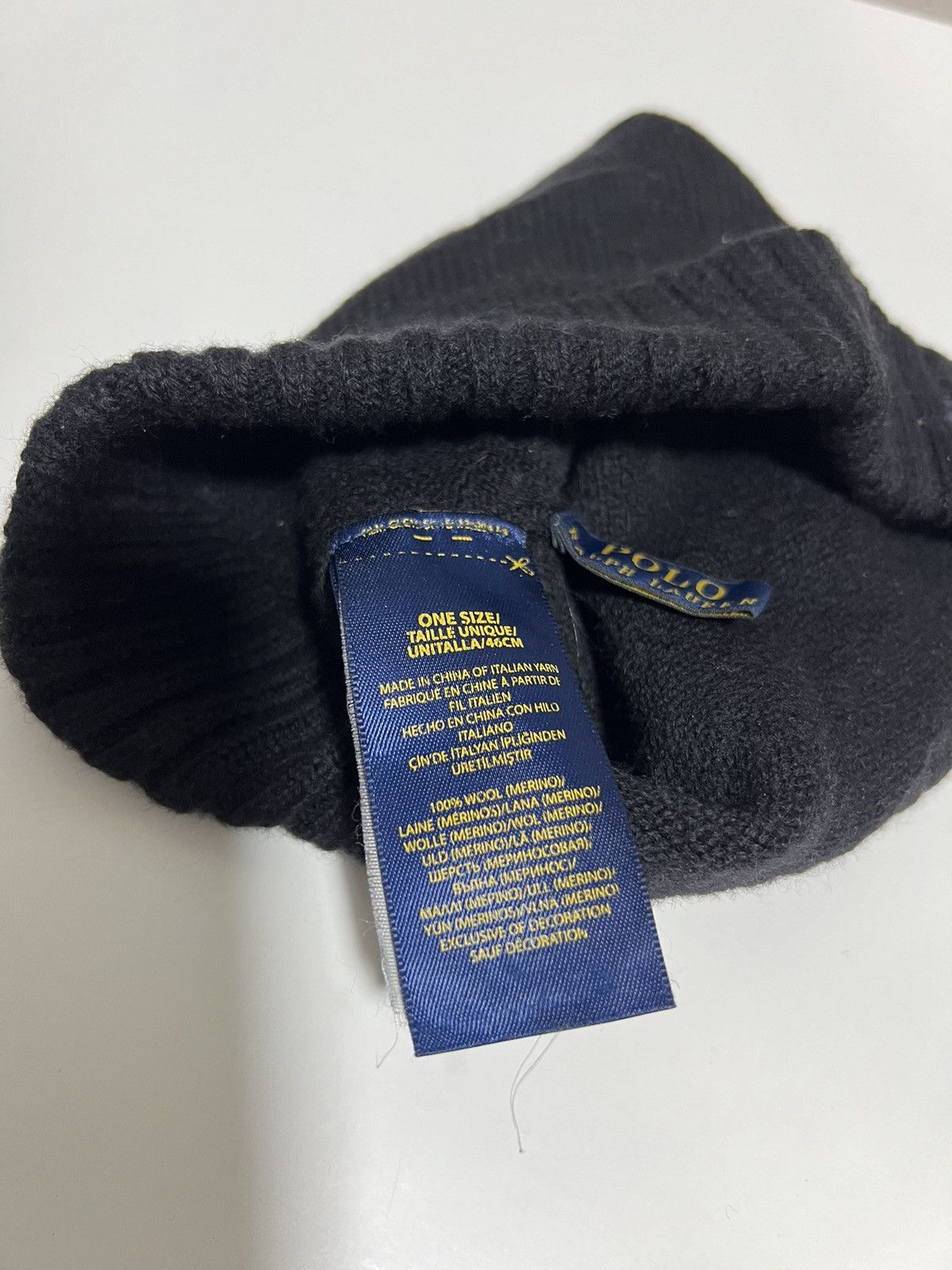 Vintage Vintage Polo Ralph Lauren Wool Black Hat Size ONE SIZE - 9 Thumbnail
