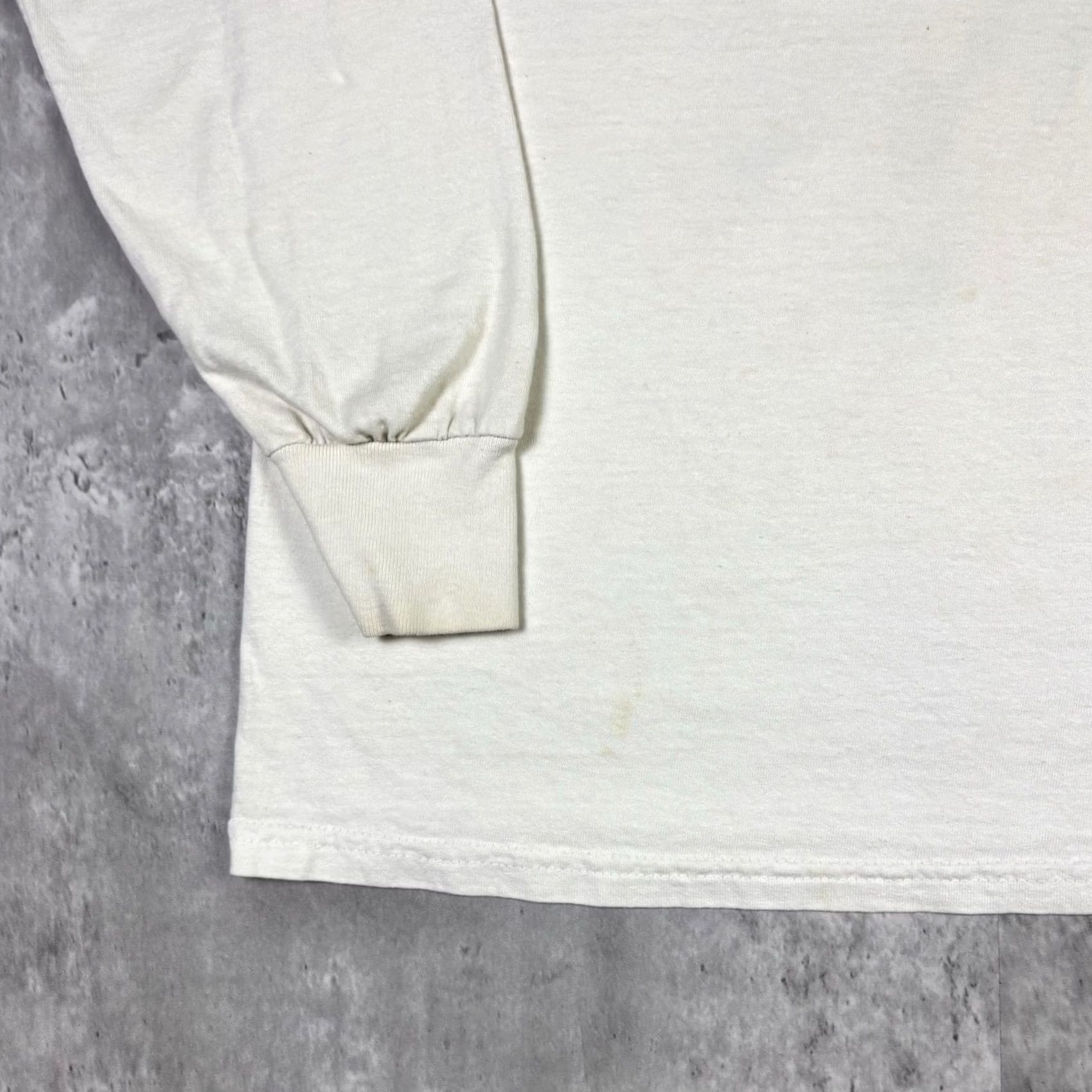 Vintage VINTAGE Saloon Bar Bert Long Sleeve T Shirt Distressed 2000s Adult Large Shirt Mens White 80s Slimming Size US L / EU 52-54 / 3 - 7 Thumbnail