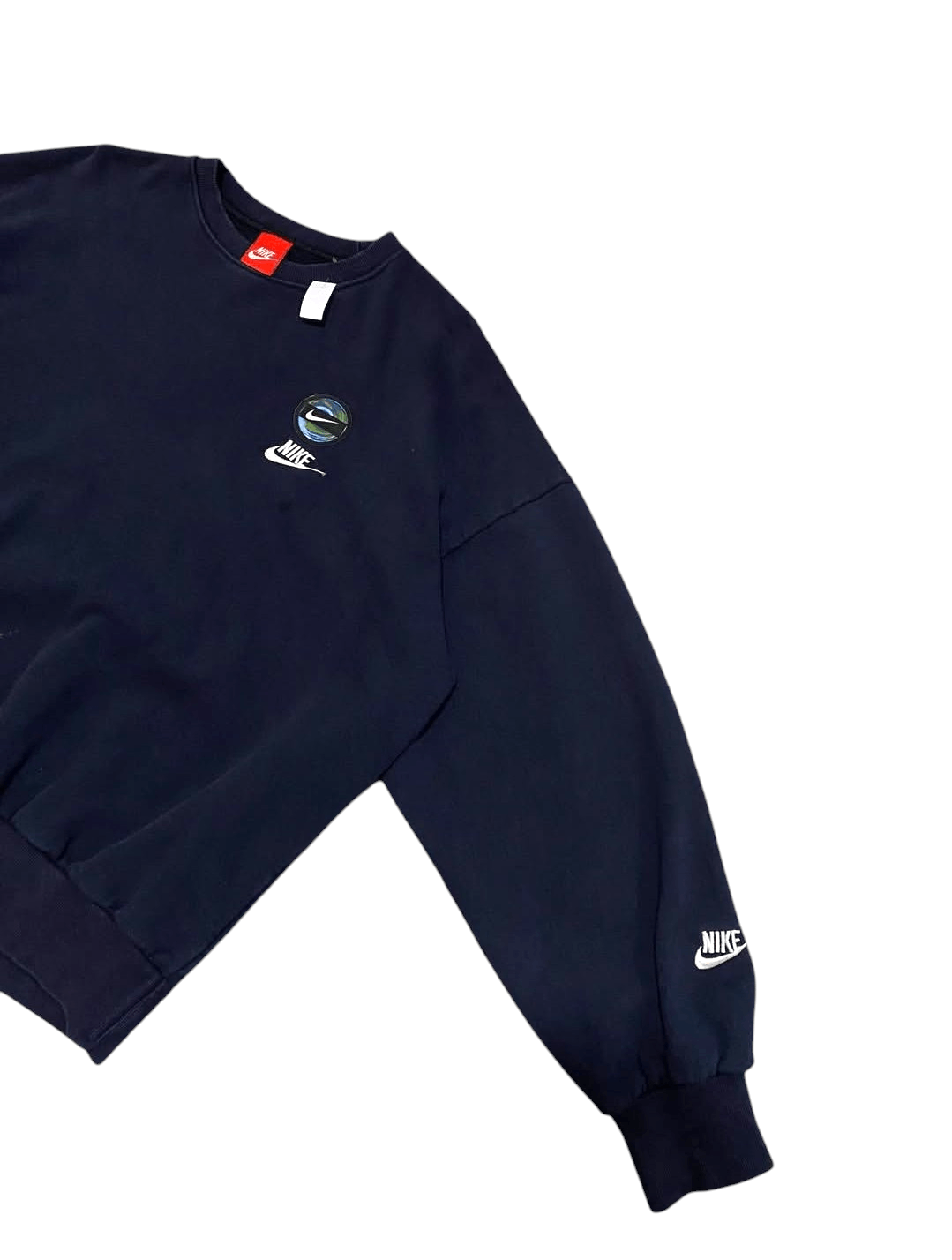 Nike Hype Vintage Nike Circle Earth Logo Sweatshirt Size US L / EU 52-54 / 3 - 5 Thumbnail