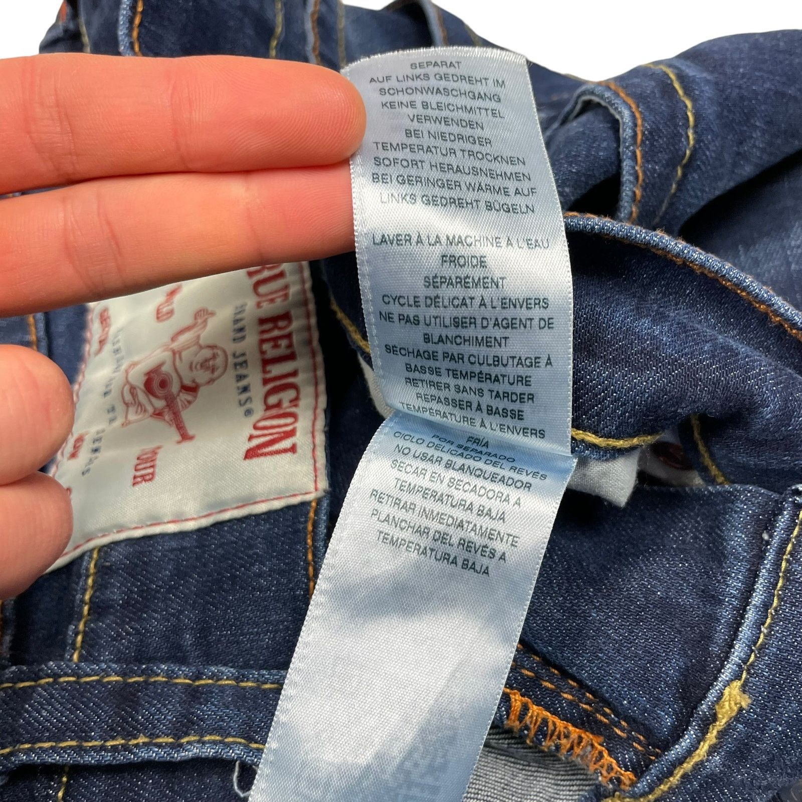 True Religion True Religion Rocco Men's Blue Denim Relaxed Skinny Jeans 32 Size US 32 / EU 48 - 14 Thumbnail