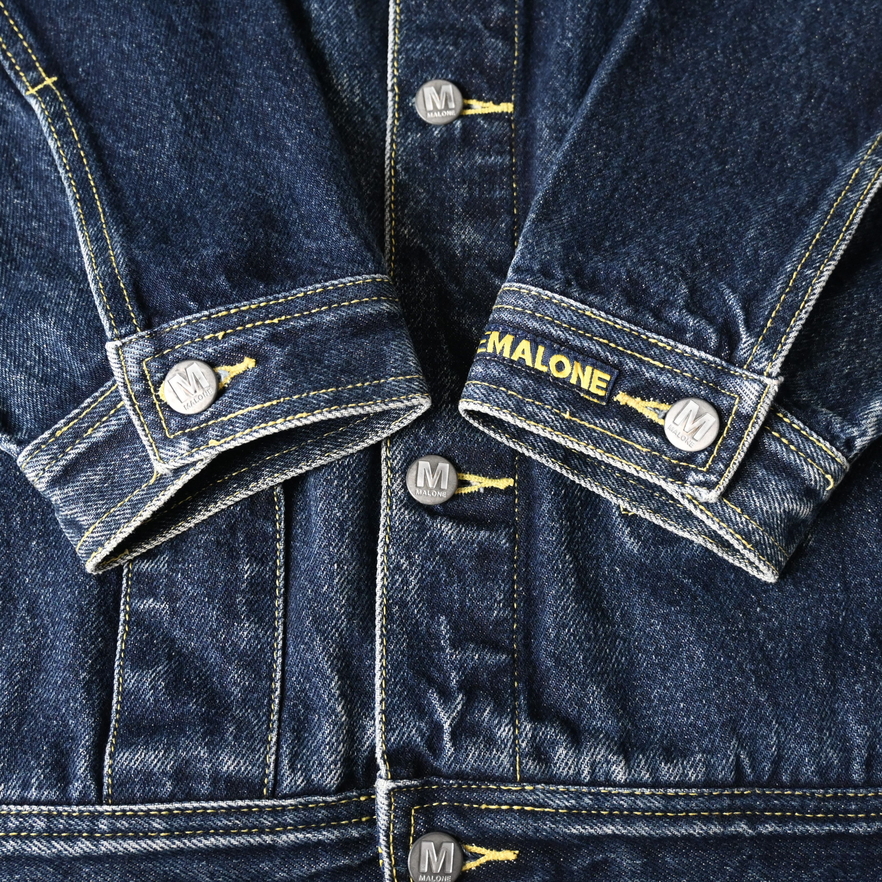Vintage VTG MO JEANS by Maurice Malone reflective logo denim trucker Size US XXL / EU 58 / 5 - 10 Thumbnail