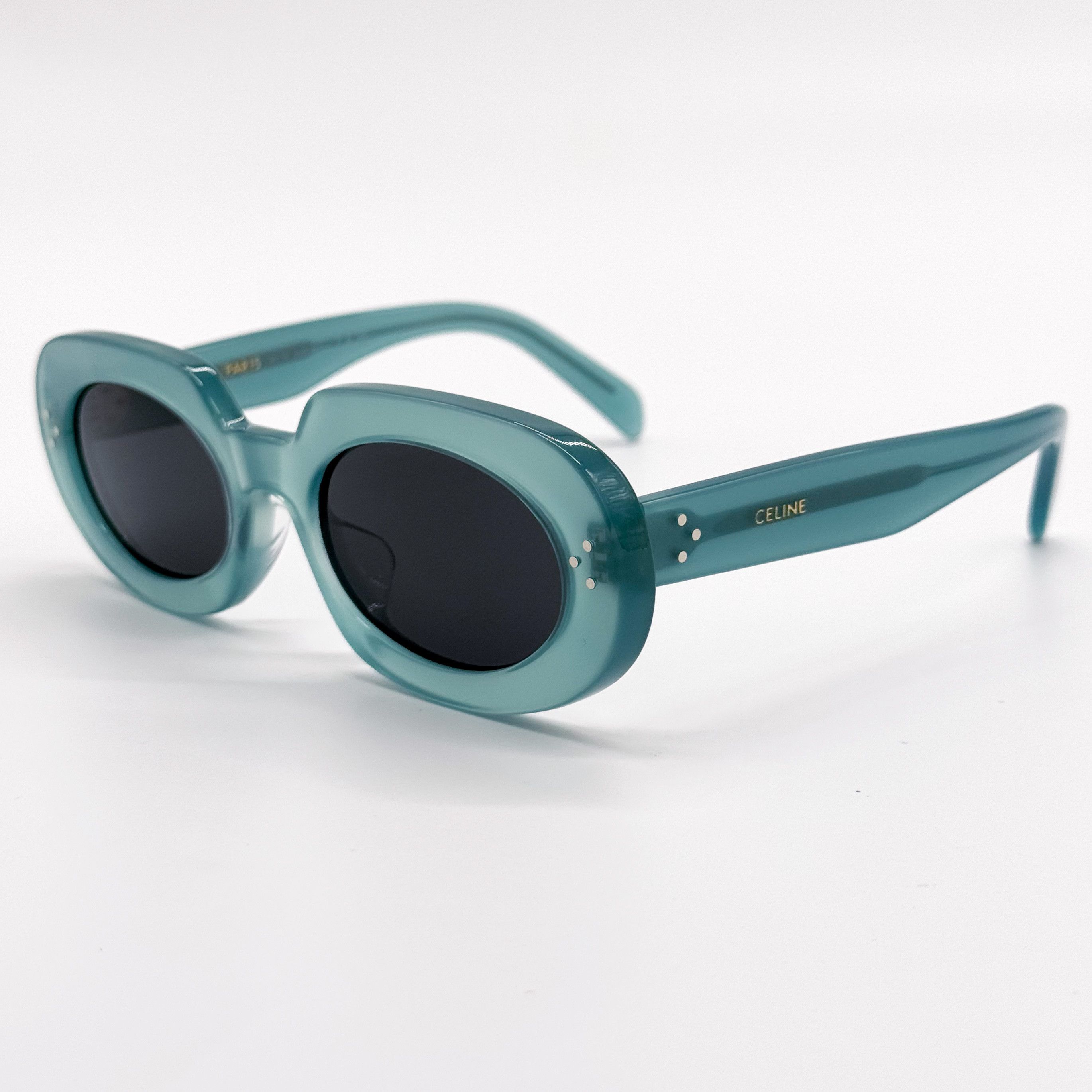 Celine NEW CELINE CL40276U 93N SHINY LIGHT GREEN WOMEN SUNGLASSES Size ONE SIZE - 2 Thumbnail