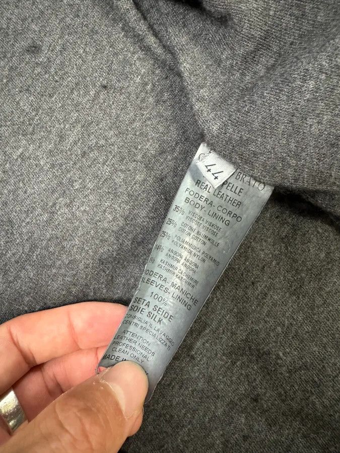 Giorgio Brato Giorgio Brato Grey Leather Puffer Hooded Jacket Size XS / US 0-2 / IT 36-38 - 6 Thumbnail