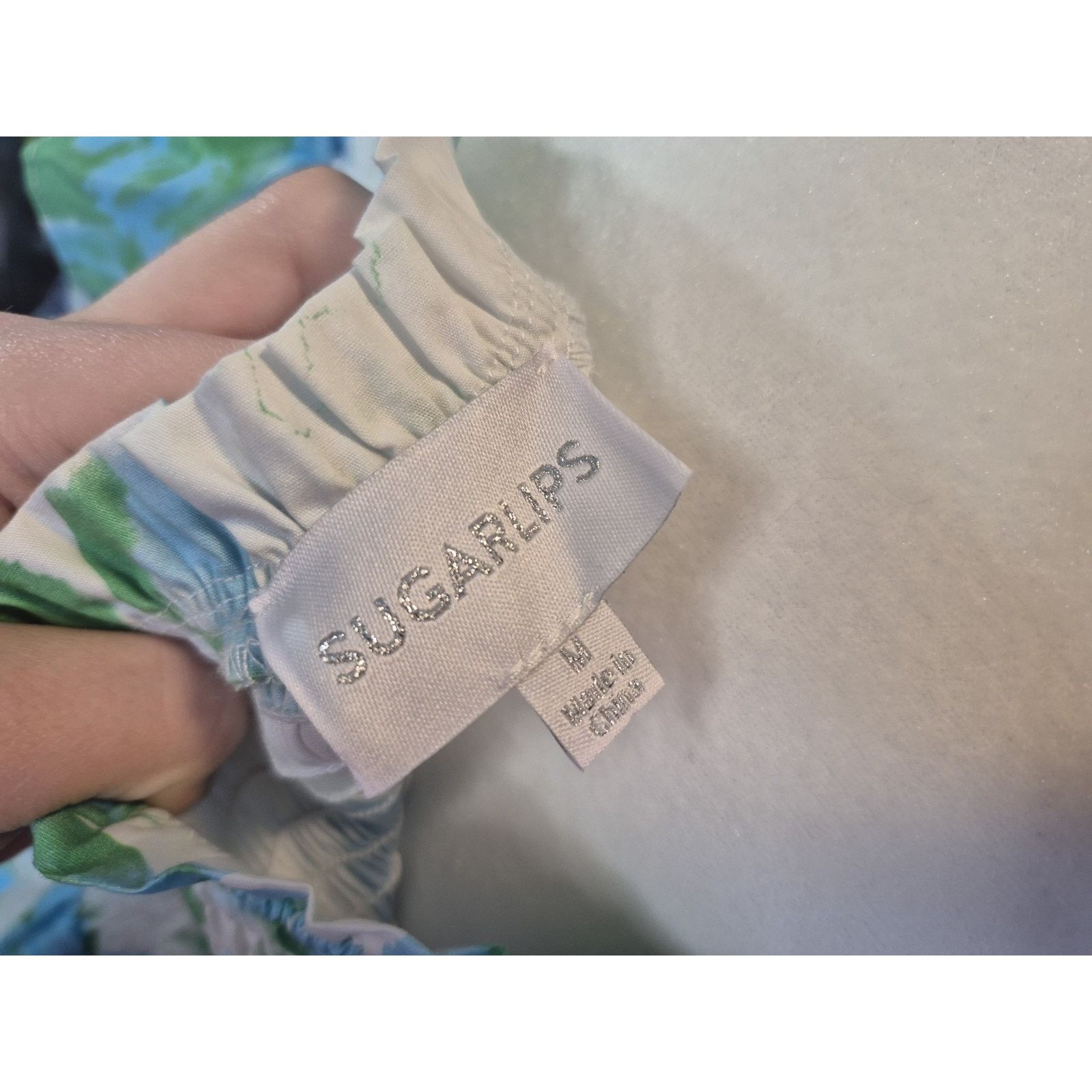 Anthropologie New Anthropologie Sugarlips Smocked Blue Green Dress Medium Size M / US 6-8 / IT 42-44 - 7 Thumbnail