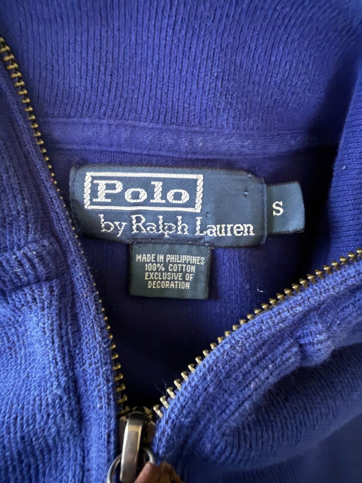 Polo Ralph Lauren Vintage 90’s Polo Ralph Lauren Blue Men’s Quarter Zip Size US S / EU 44-46 / 1 - 4 Thumbnail