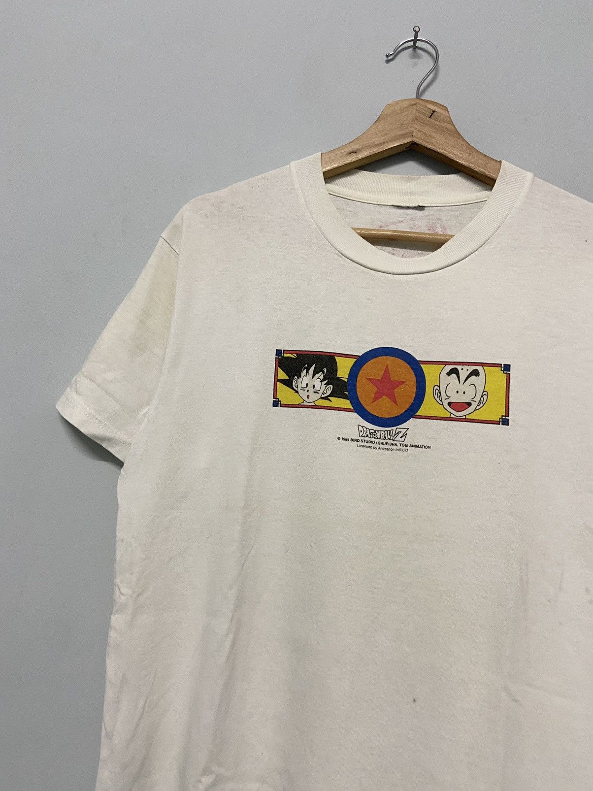 Vintage 80s Dragon Ball Goku Kuririn Box Logo Center Rare
