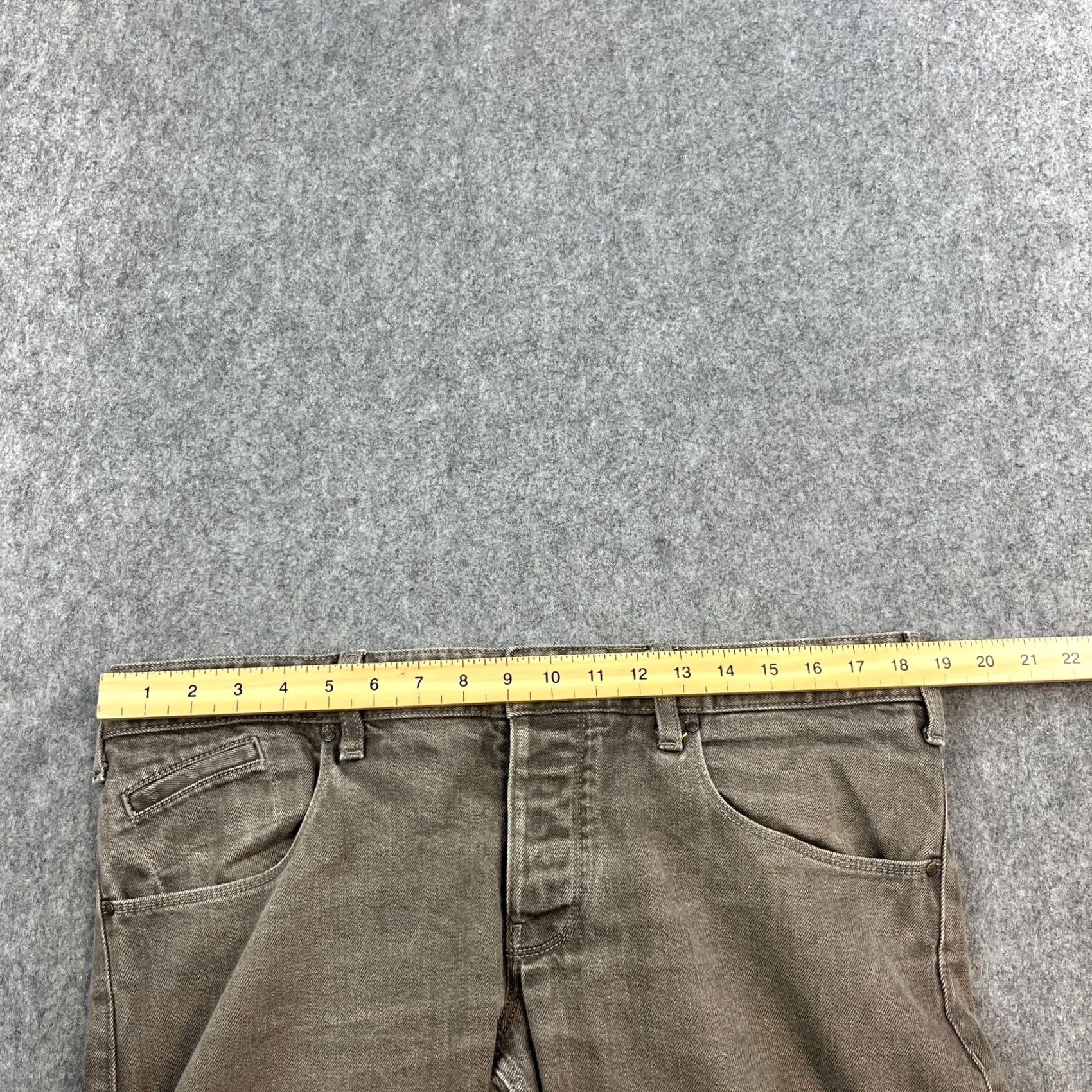 Vintage Armani Jeans Jeans Slim Tapered 36 Mens Medium Grey Wash Stretch J23 Size US 36 / EU 52 - 6 Thumbnail