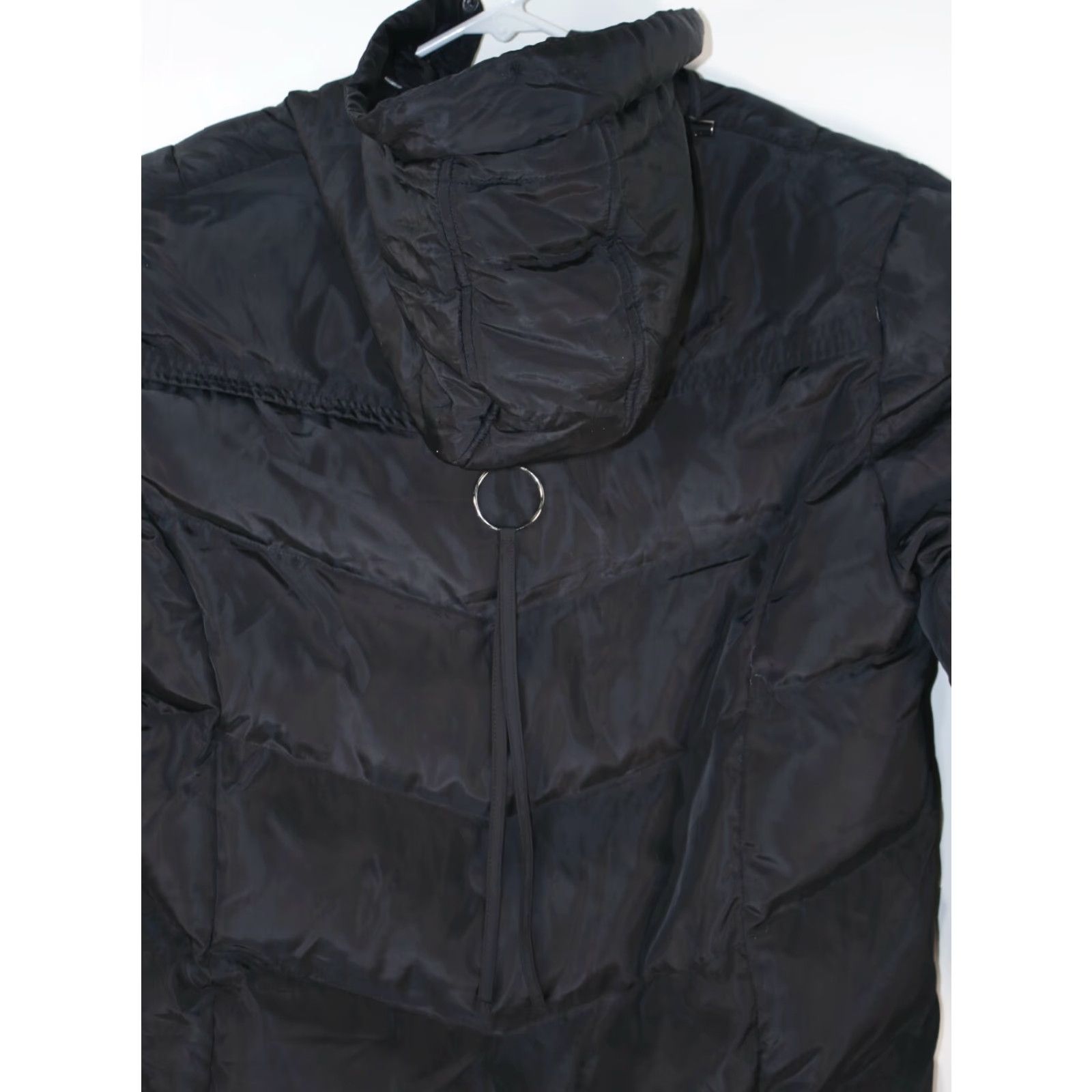 Vintage EGGKA What an Absolute Beauty Women's Jacket Puffer Hooded Black 3XL Size XXL / US 16-18 / IT 52-54 - 6 Thumbnail