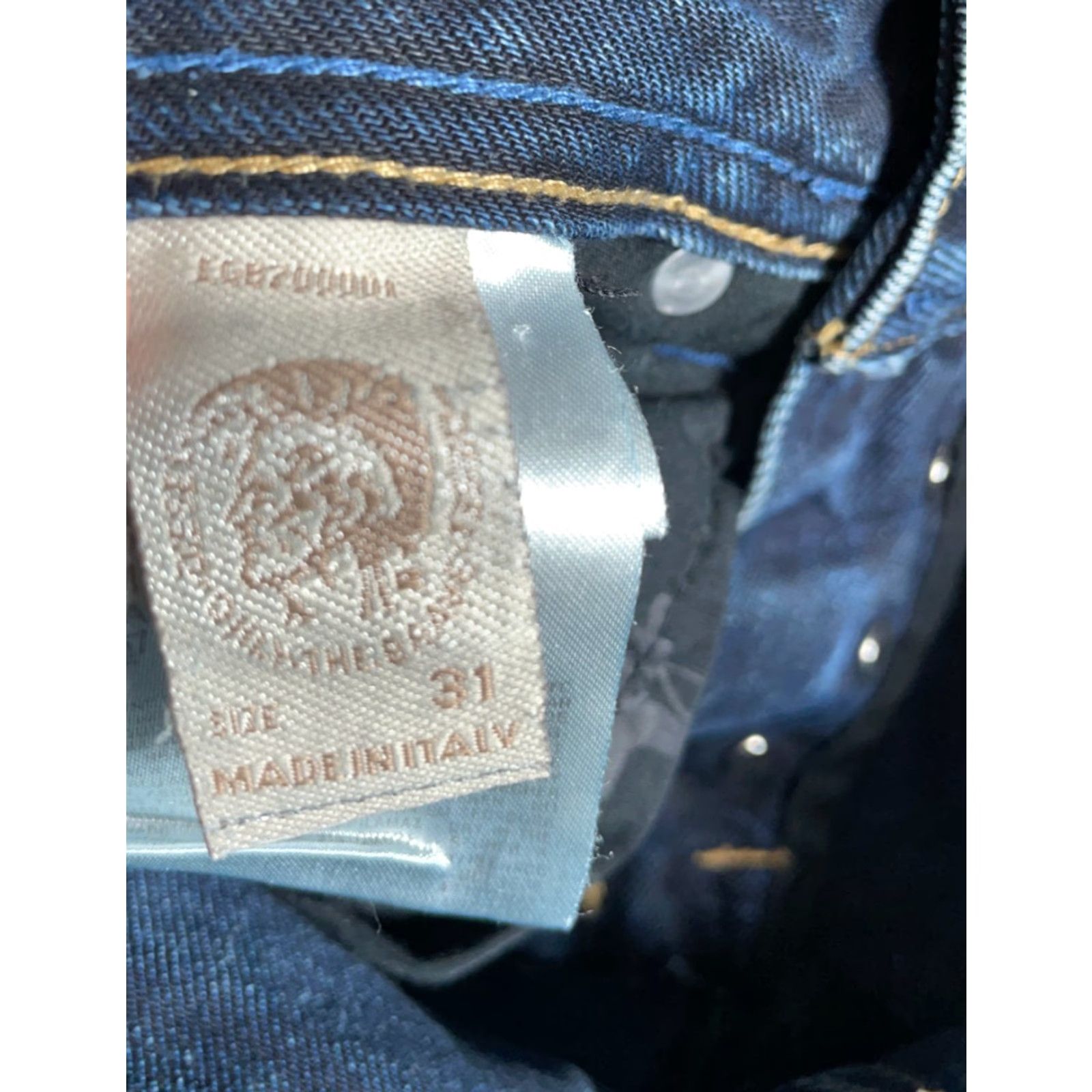 Diesel VINTAGE Diesel Slim Fit Jeans Men's 31 Dark Blue Distressed Denim Button Fly Low Rise Jeans Size US 32 / EU 48 - 3 Thumbnail