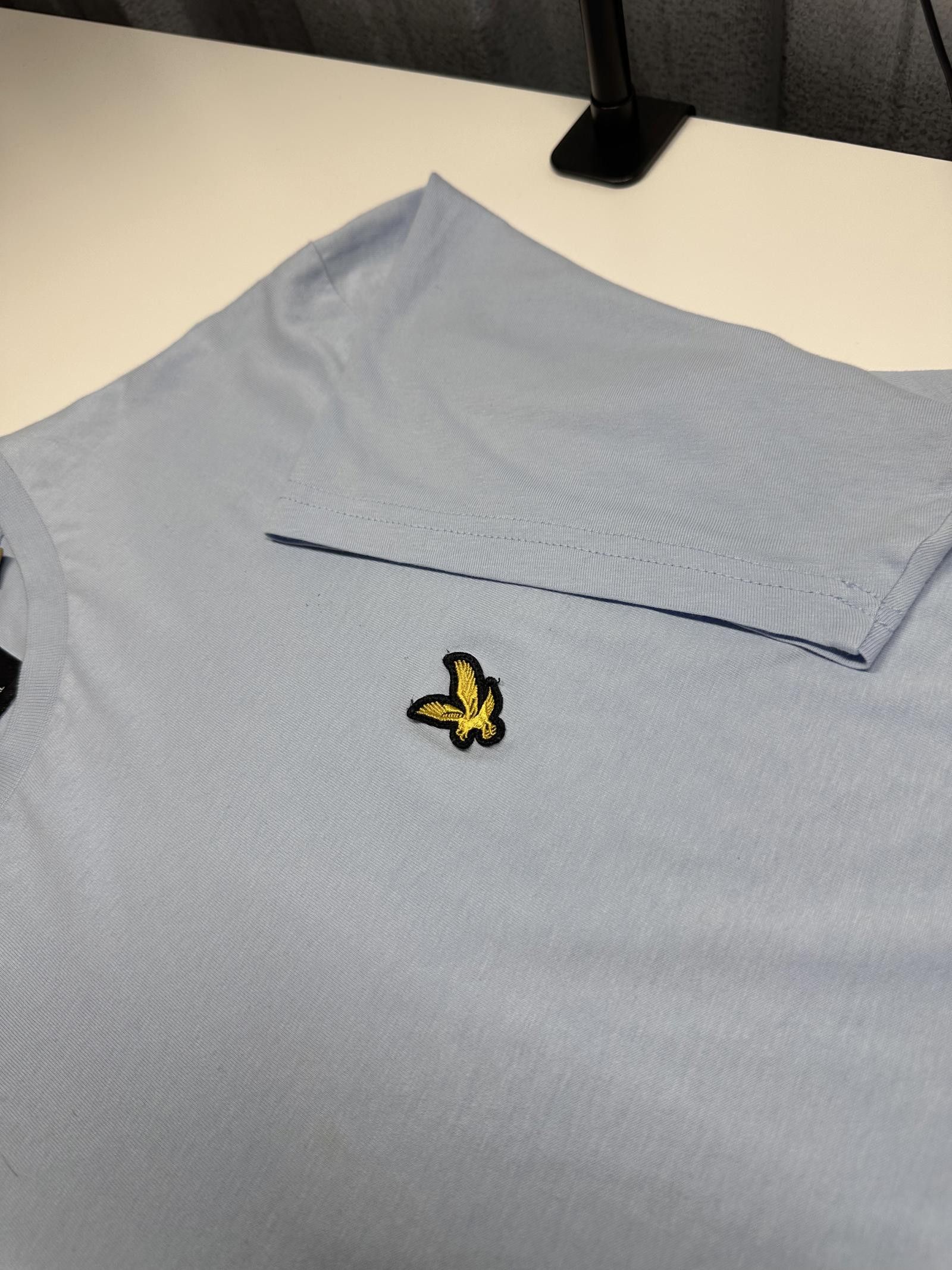 Lyle & Scott Lyle & Scott Light Blue T-Shirt Size US L / EU 52-54 / 3 - 5 Thumbnail